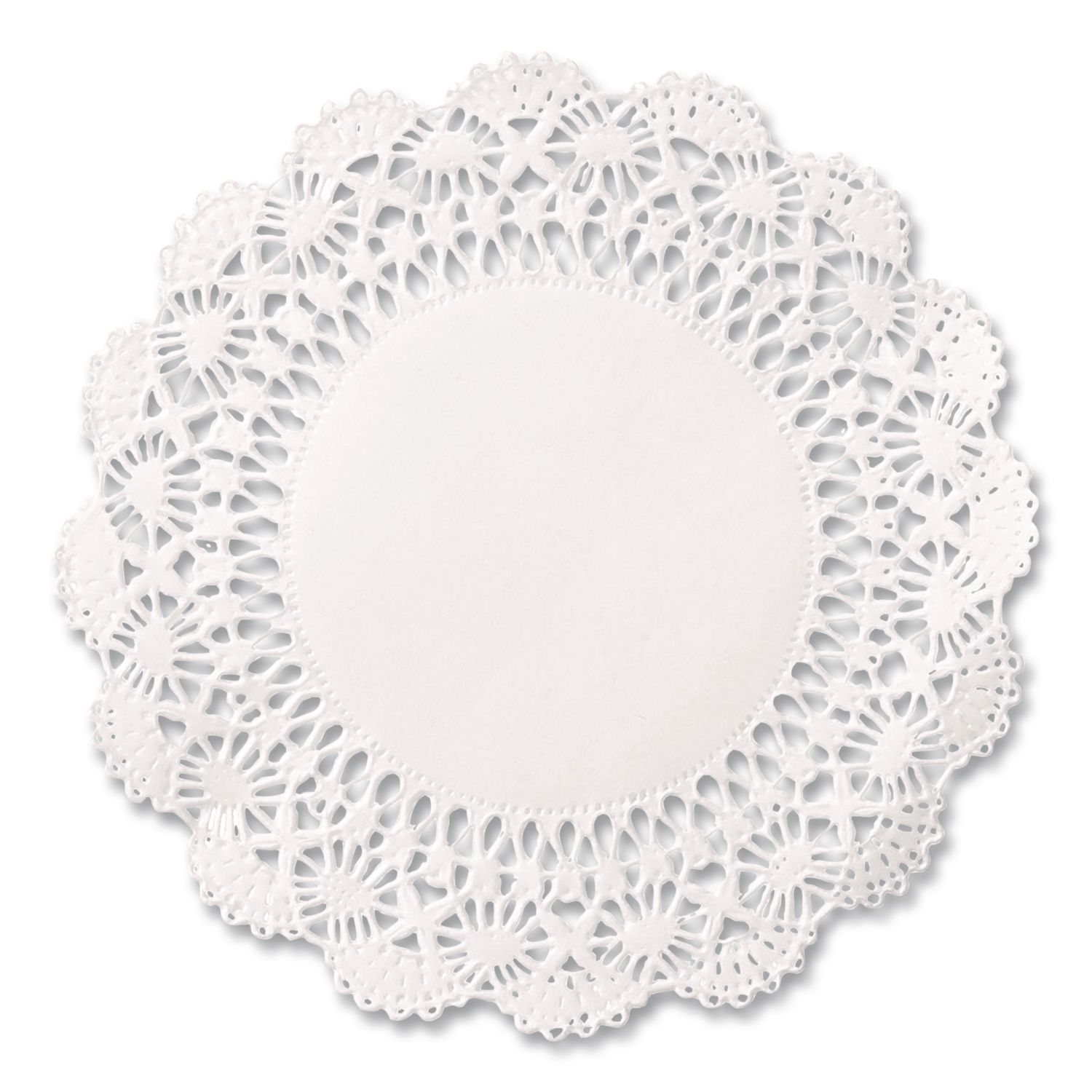 Cambridge Lace Doilies, Round, 4", White, 10,000/Carton