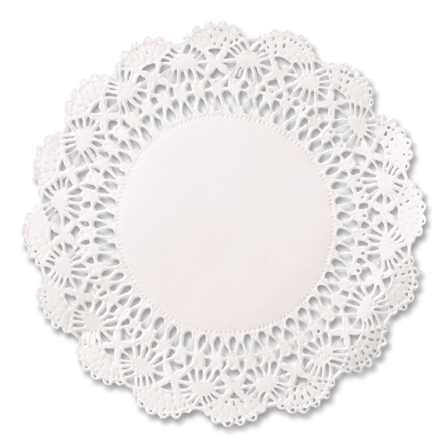 Cambridge Lace Doilies, Round, 5", White, 10,000/Carton