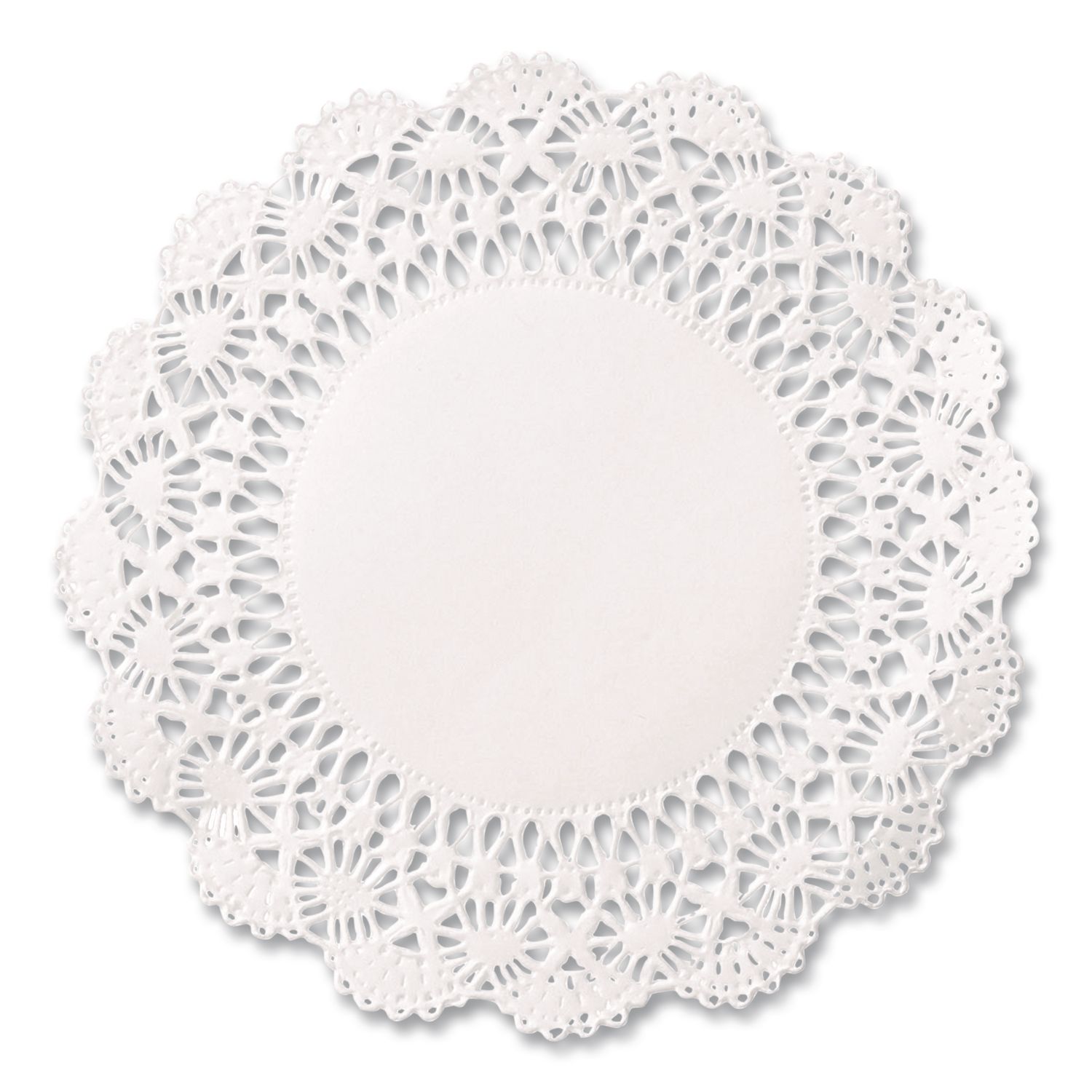 Cambridge Lace Doilies, Round, 12", White, 4,000/Carton