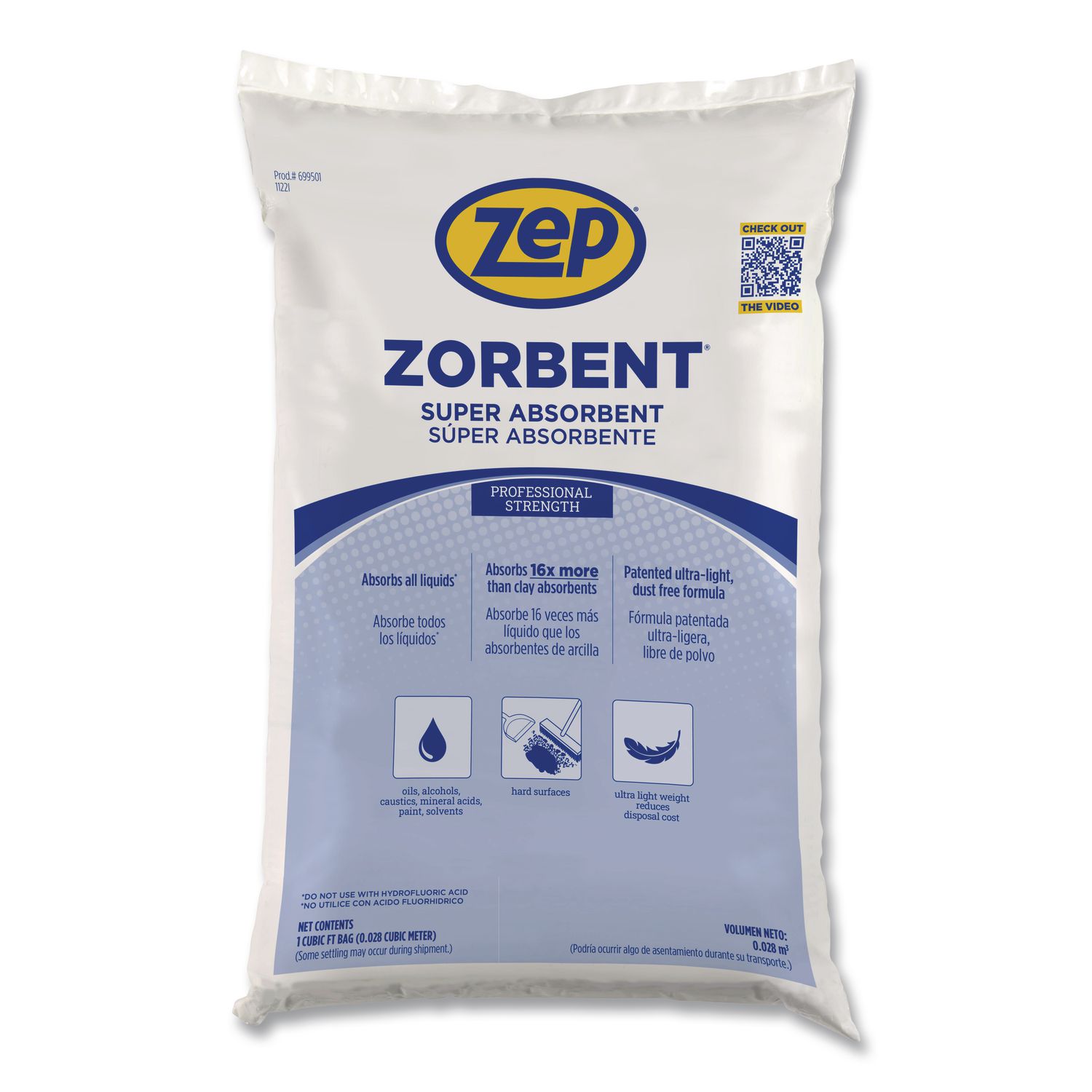 Zorbent, 6 gal, 7 lbs Bag