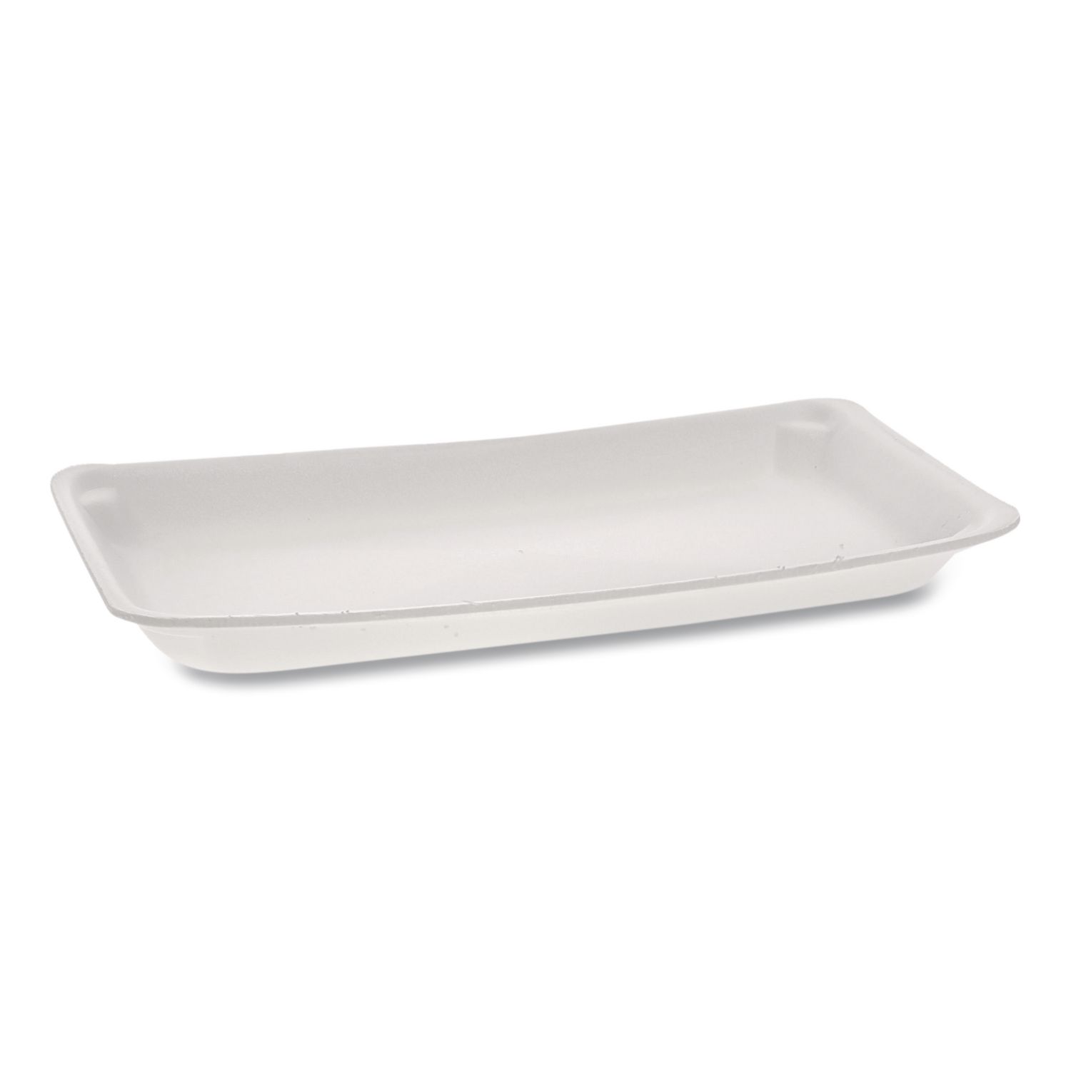Supermarket Tray, #10P, 10.75 x 5.5 x 1.2, White, Foam, 400/Carton
