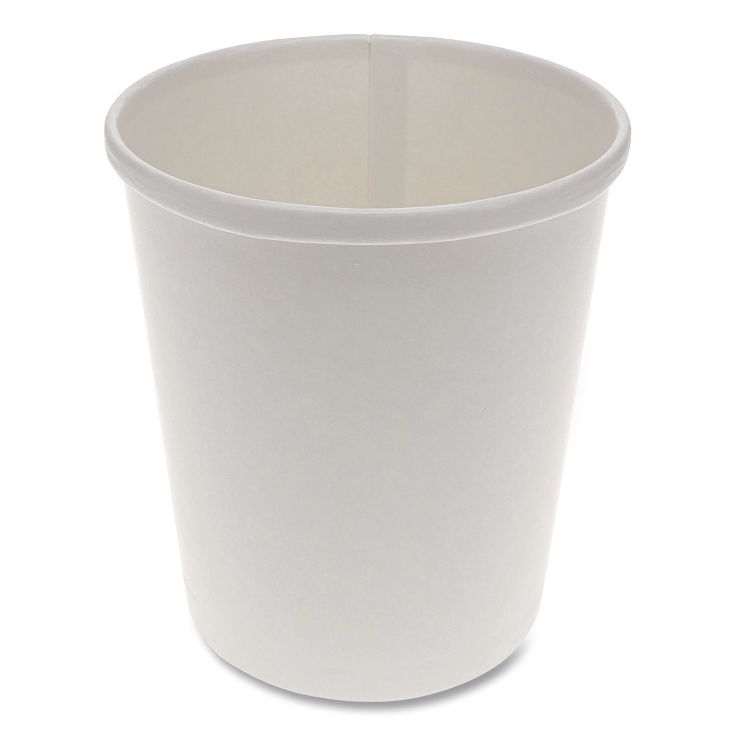 Paper Round Food Container, 32 oz, 4.5" Diameter x 5.1" h, White, 500/Carton
