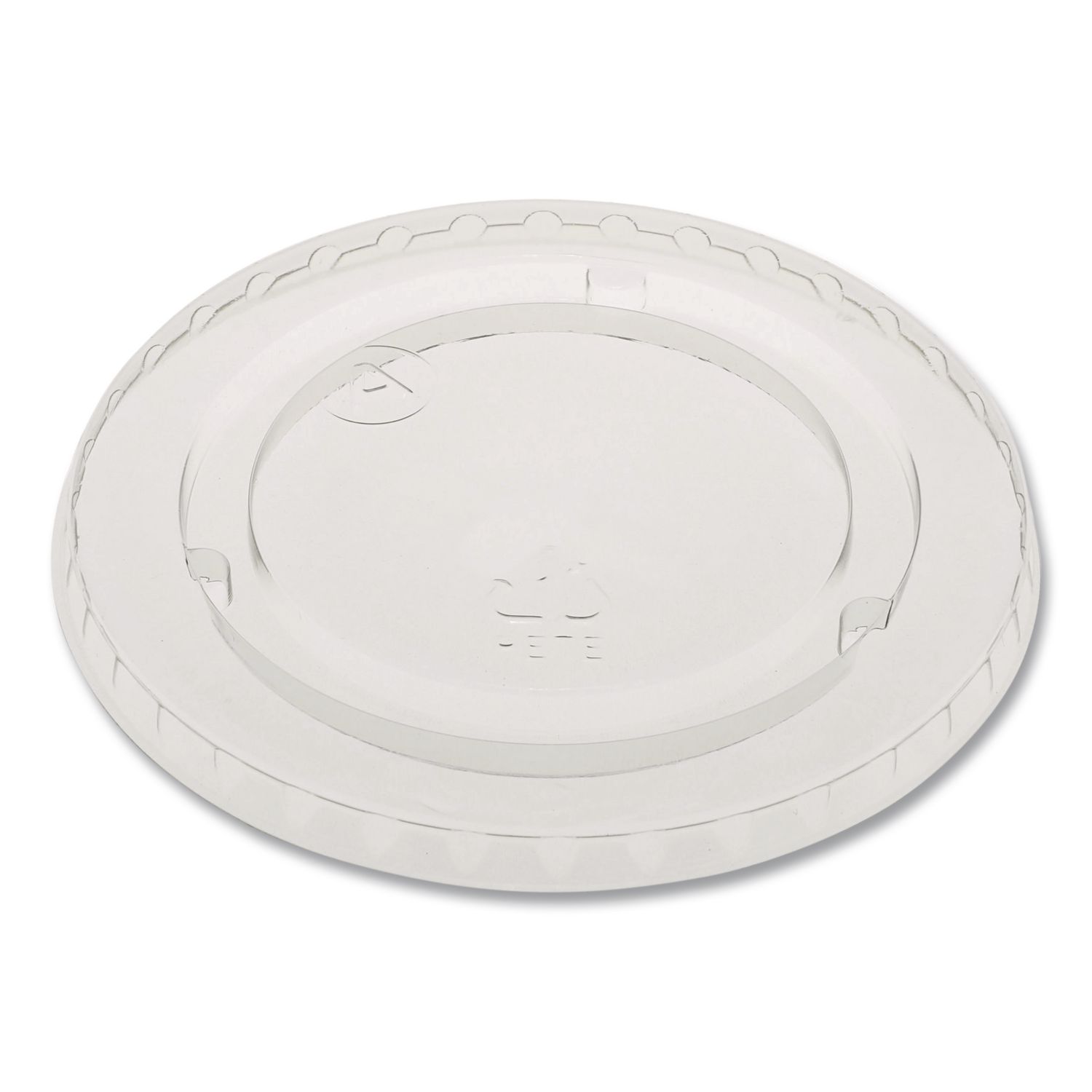 EarthChoice Strawless RPET Lid, Flat Lid, Fits 9 oz to 20 oz "A" Cups, Plastic, Clear, 1,020/Carton