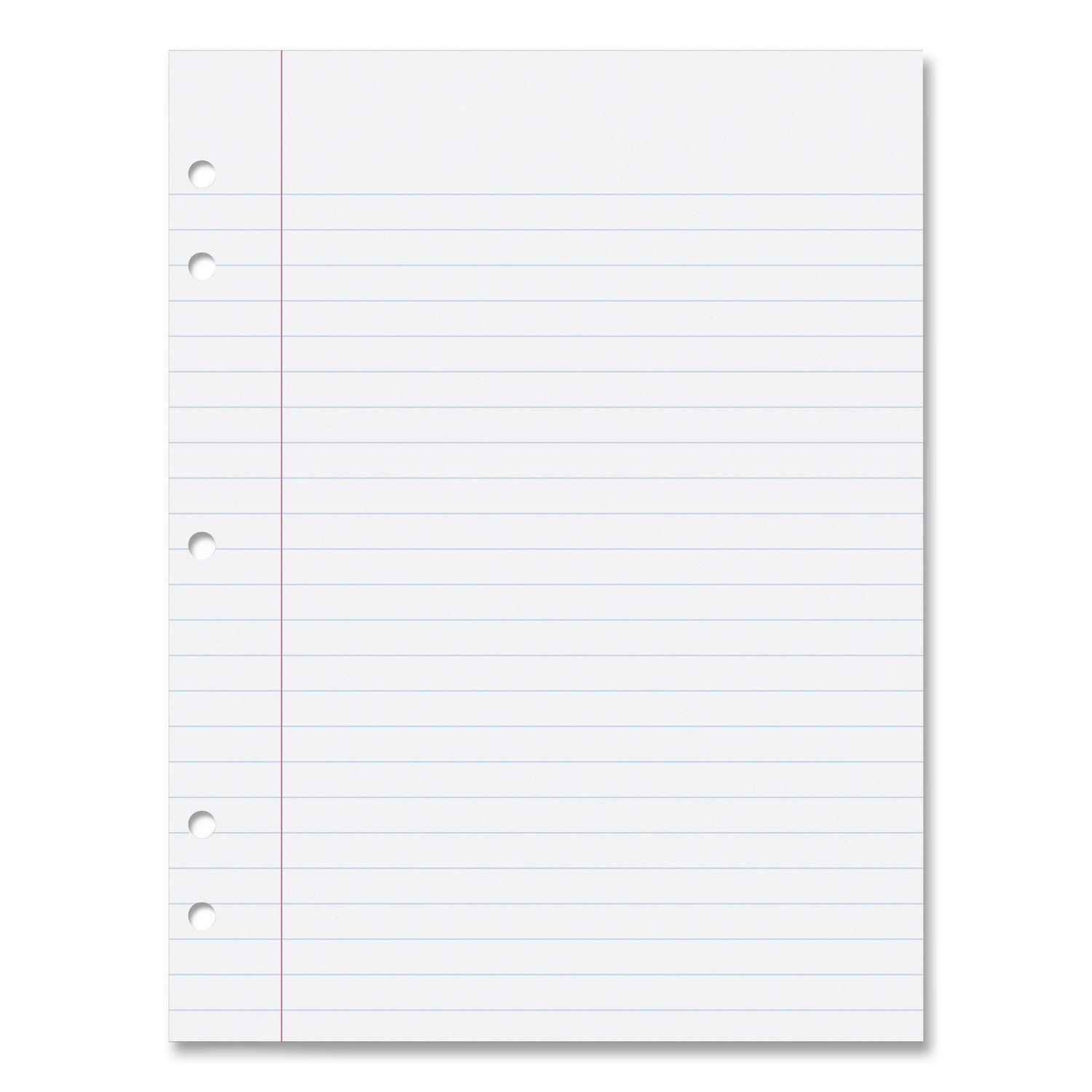 Composition Paper, 5-Hole, 8 x 10.5, Wide/Legal Rule, 500/Pack