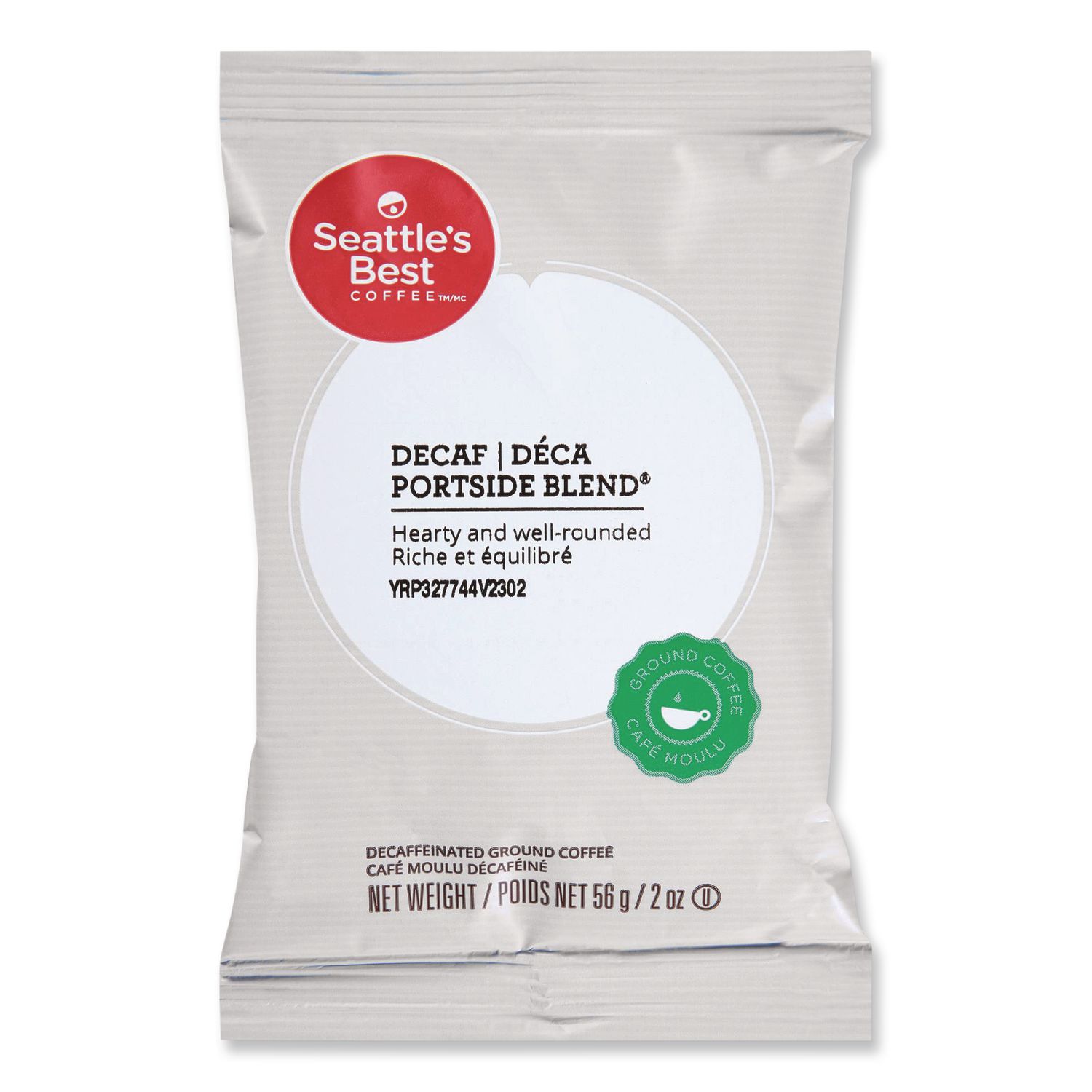 Premeasured Coffee Packs, Decaf Portside Blend, 2.6 oz Packet, 72/Carton