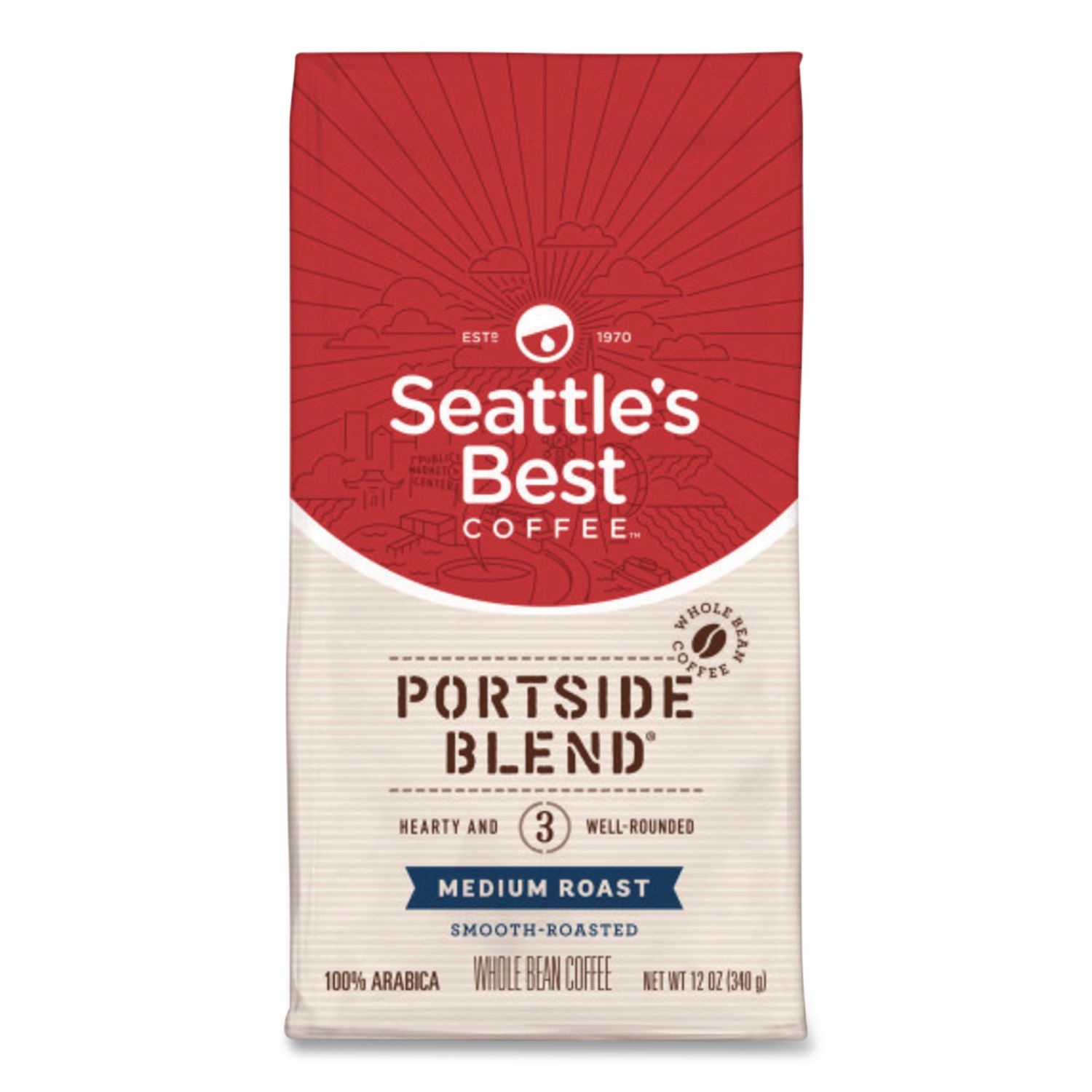 Level 3 Whole Bean Coffee, 12 oz Pack, 6/Carton