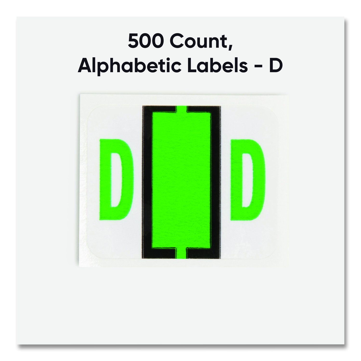 Smead BCCR Bar-Style Color-Coded Labels - D - x 1 1/4