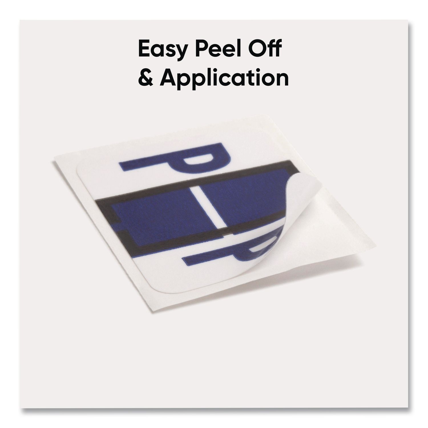 A-Z Color-Coded End Tab Filing Labels, P, 1 x 1.25, White, 500/Roll ...