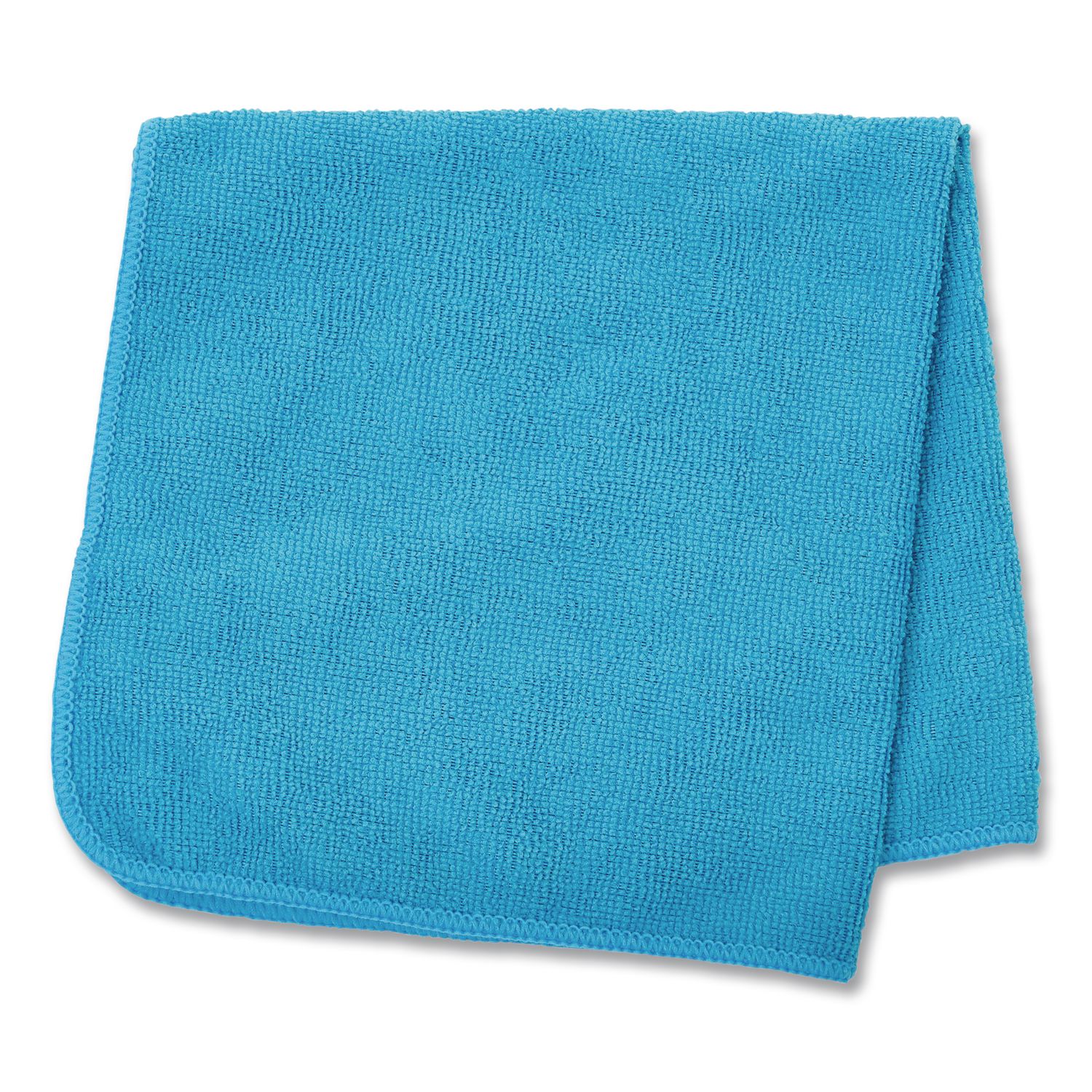 Microfiber Cleaning Cloths, 16 x 16, Blue, 24/Pack