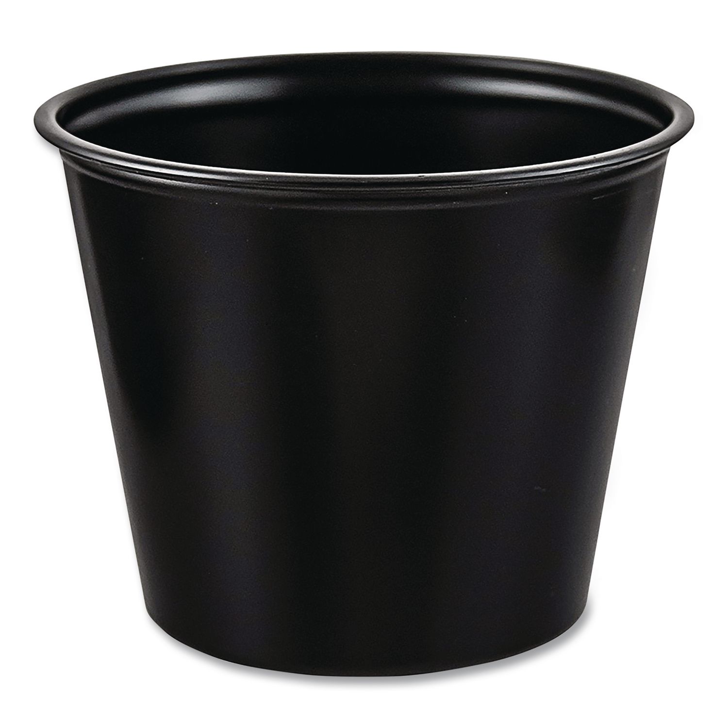 Portion Containers, 5.5 oz, Plastic, Black, 250/Bag, 10 Bags/Carton