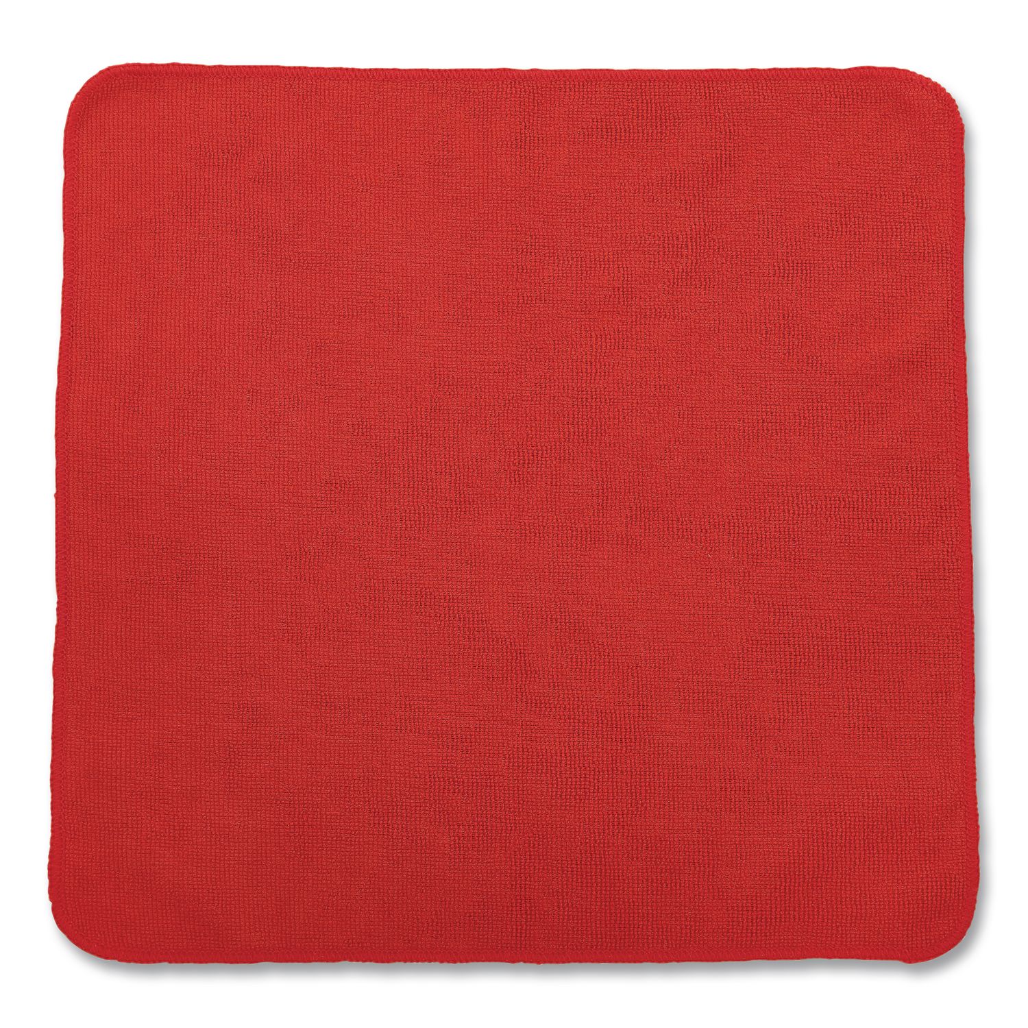 Microfiber Cleaning Cloths, 12 x 12, Red, 24/Pack