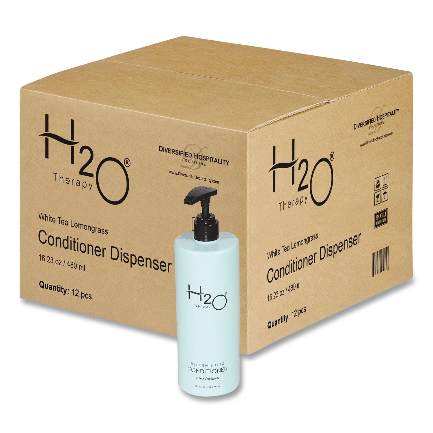 H2O Therapy Conditioner Air Pump, White Tea and Lemongrass Scent
