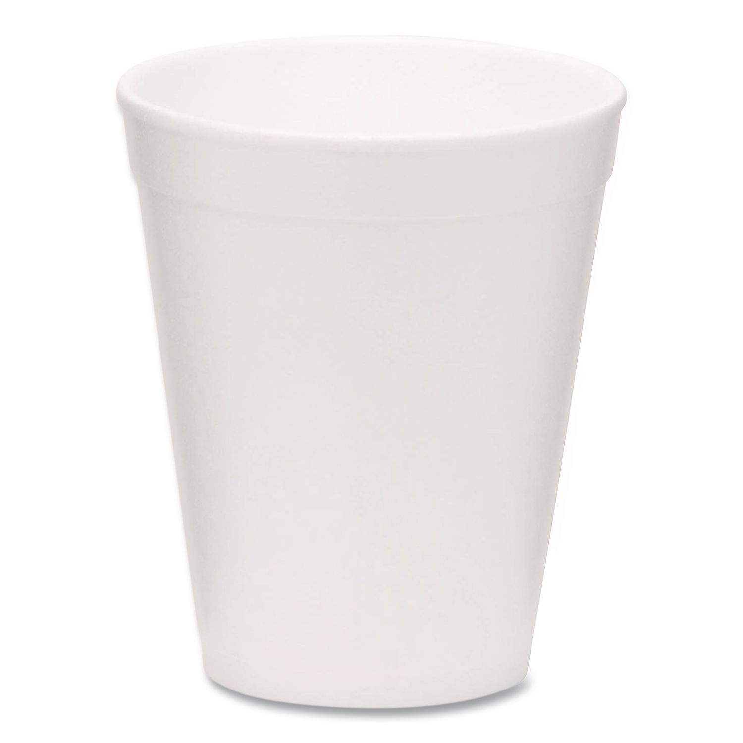 Foam Drink Cups, 10 oz, White, 1,000/Carton
