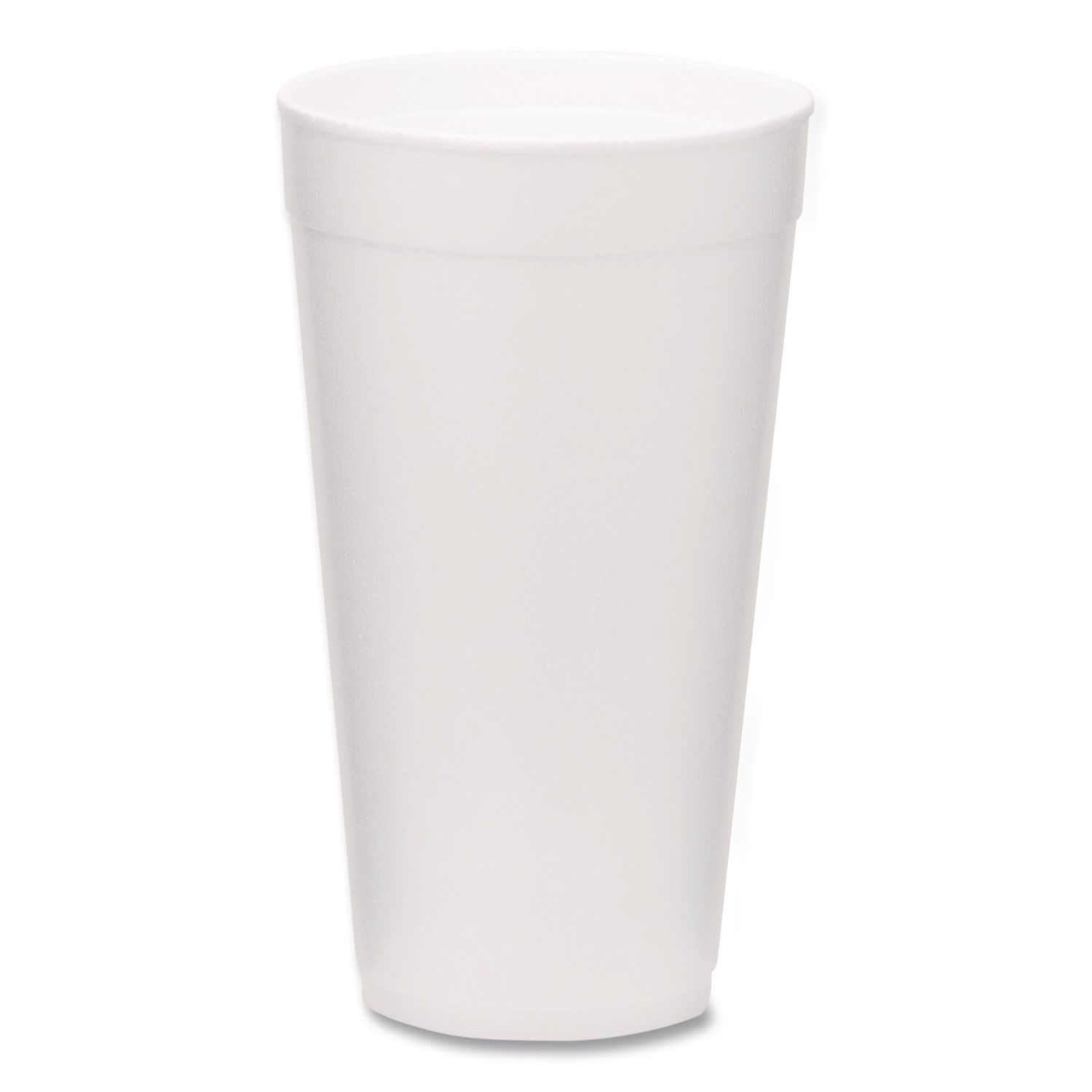 Foam Drink Cups, 20 oz, White, 500/Carton