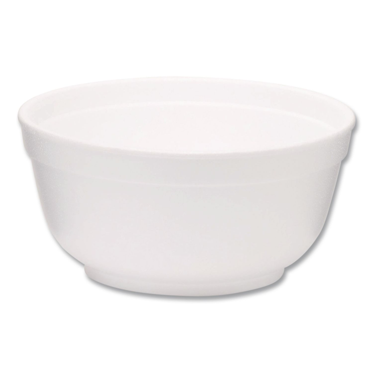 Foam Bowls, Squat Style, 8 oz, White, 1,000/Carton