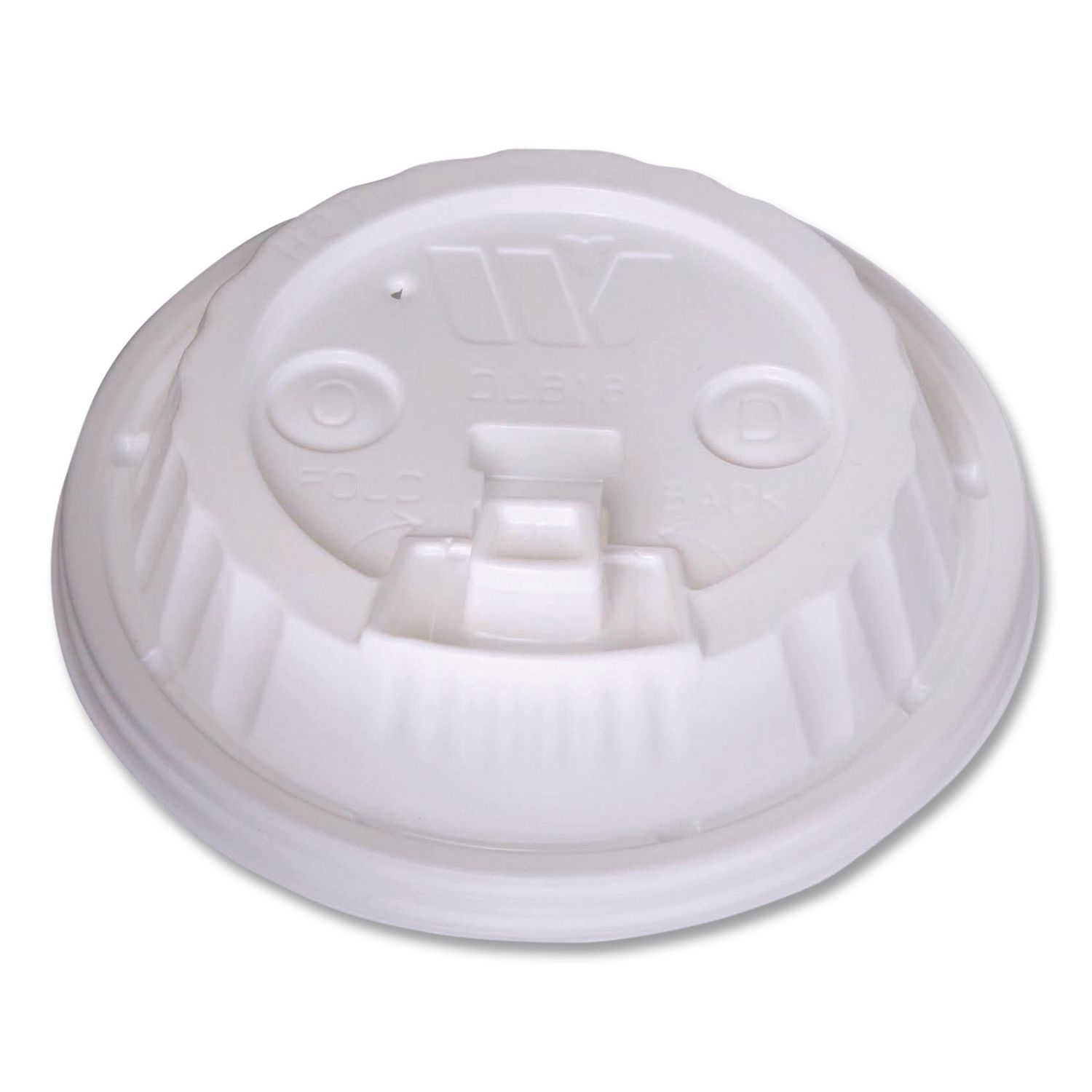 Plastic Lids for Foam Cups and Bowls, Dome, Fits 12 oz to 24 oz Hot Cups, White, 1,000/Carton