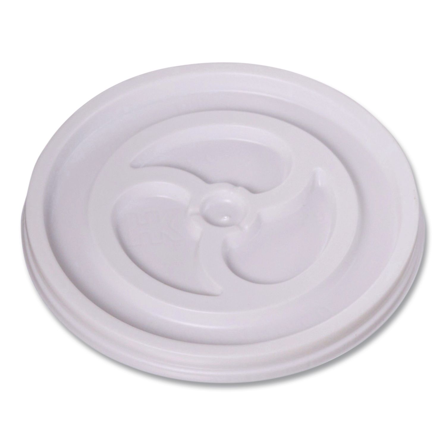 Plastic Lids for Foam Cups and Bowls, Vented, Fits 6 oz Hot Cups, White, 1,000/Carton