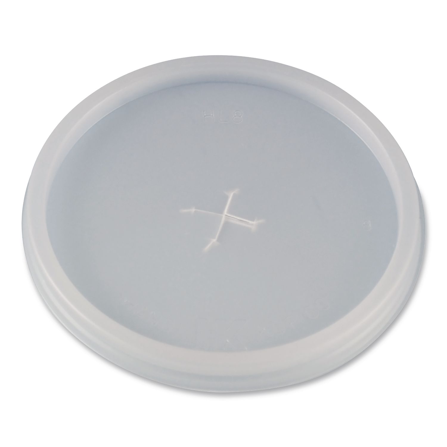 Plastic Lids for Foam Cups and Bowls, Slotted, Fits 8 oz to 10 oz Hot Cup, Translucent, 1,000/Carton