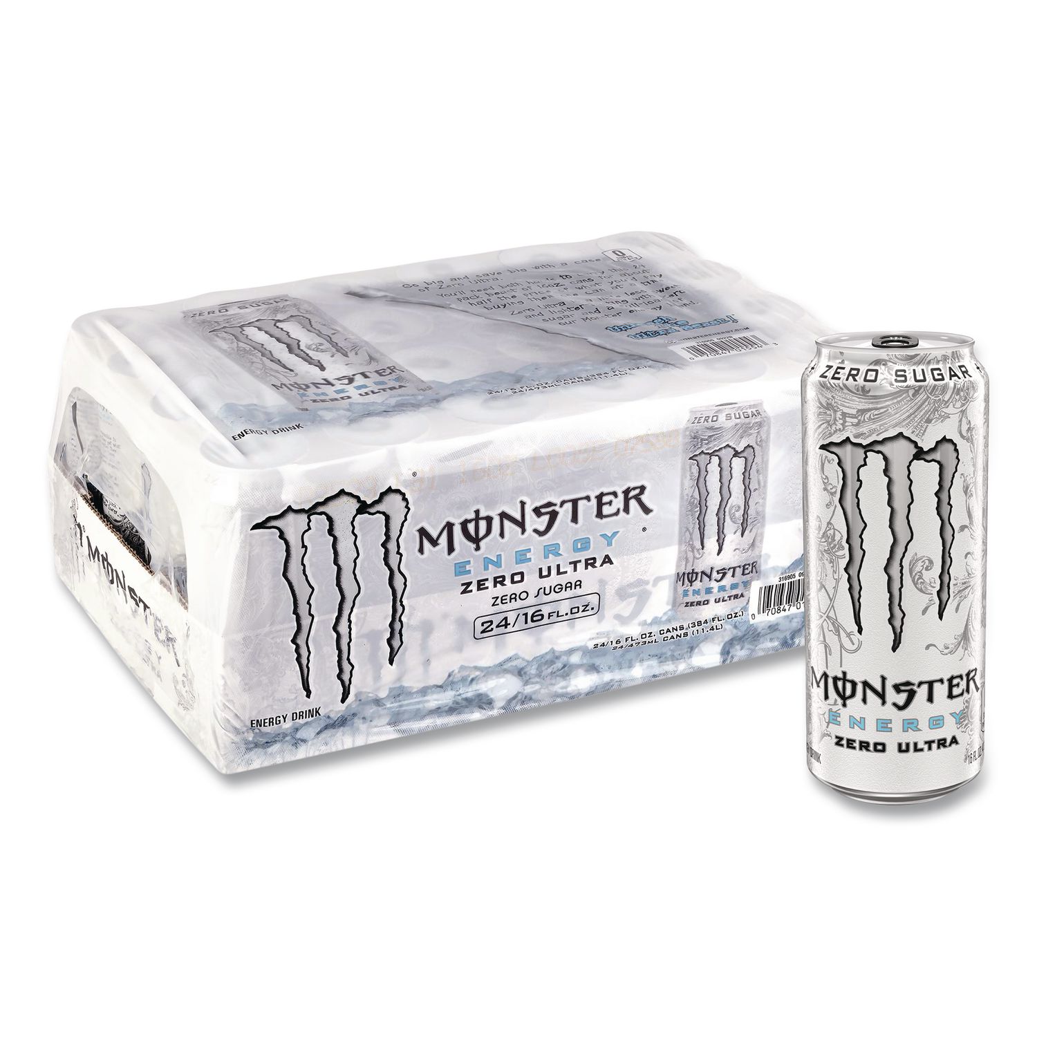 Ultra Zero, Original, 16 oz Bottle, 24/Carton