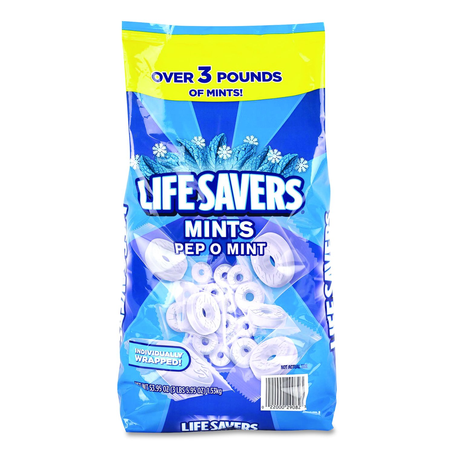 Mints Pep-O-Mint, Peppermint, Individually Wrapped, 53.95 oz Bag