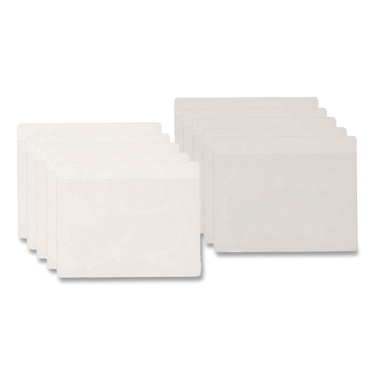 HOLD IT Poly Business Card Pocket, Top Load, 3.75 x 2.38, Clear, 10/Pack