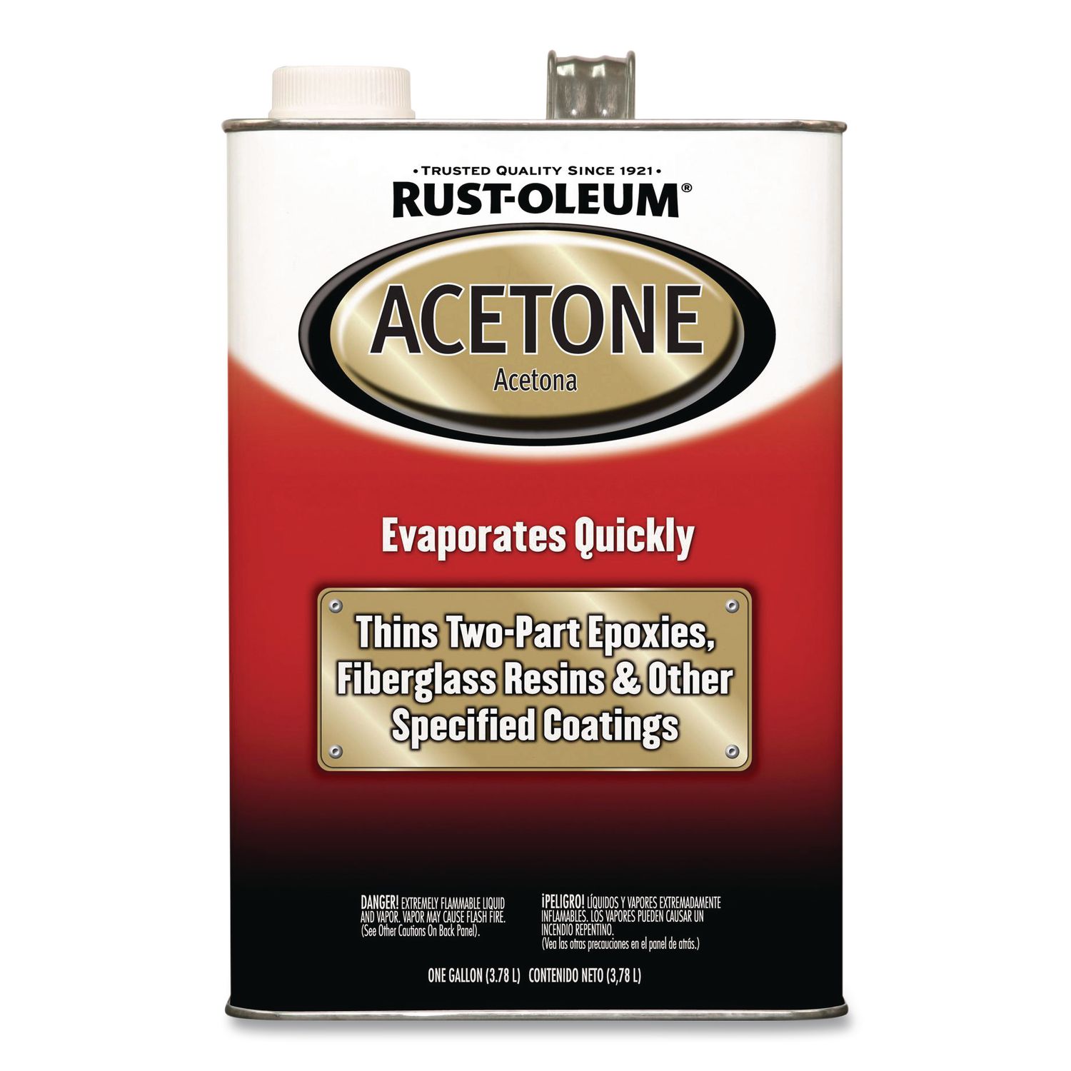 Acetone, 1 gal Can, 2/Carton