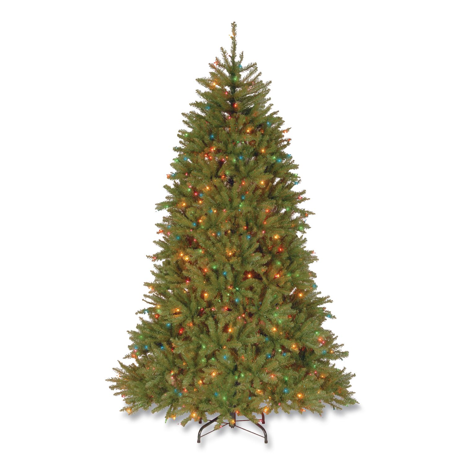 Pre-Lit Dunhill Fir Tree, 59" x 59" x 90", Green Tree, Green Tree Stand