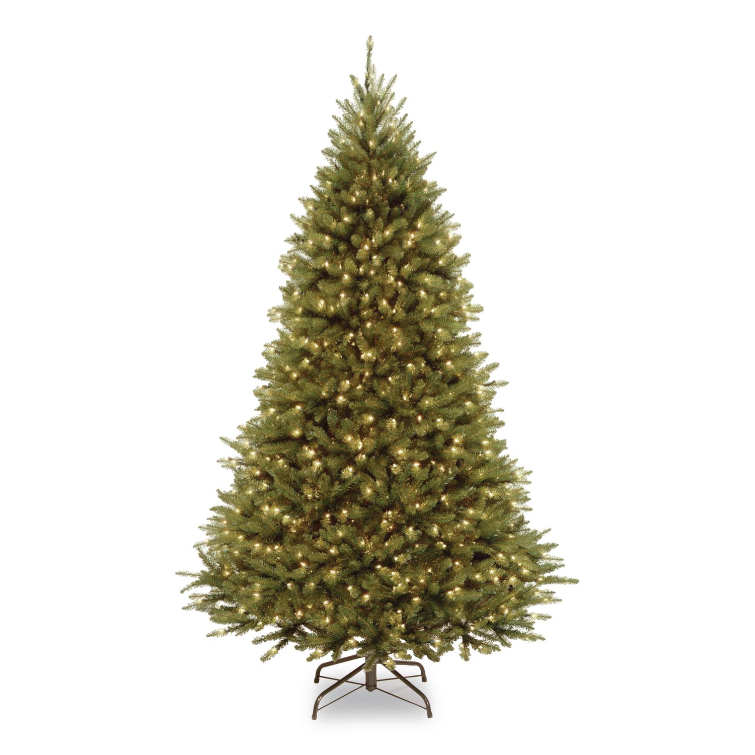 Pre-Lit Kingswood Fir Tree, 55" x 55" x 90", Green Tree, Green Tree Stand