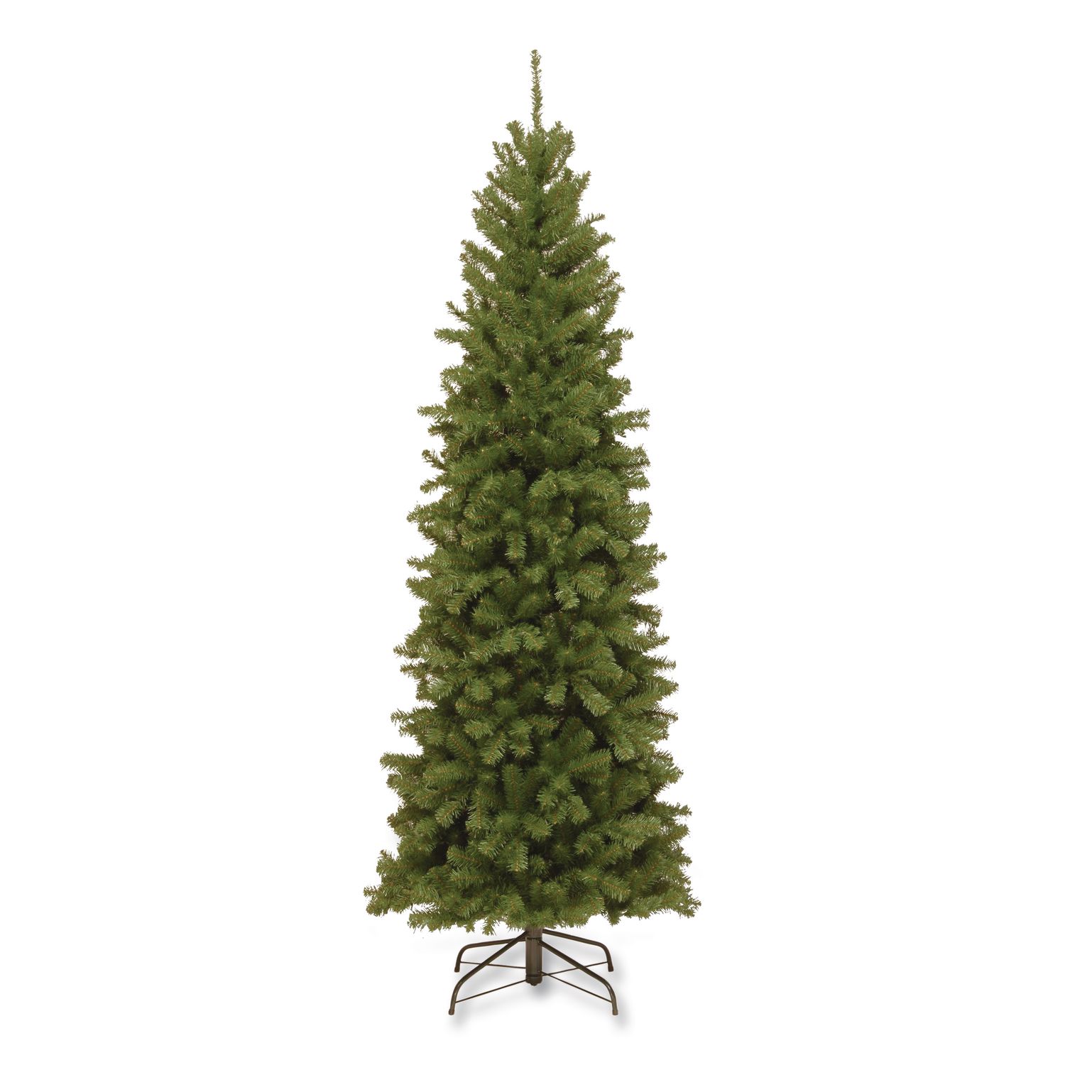 North Valley Spruce Pencil Slim Tree, 32" x 32" x 90", Green Tree, Green Tree Stand