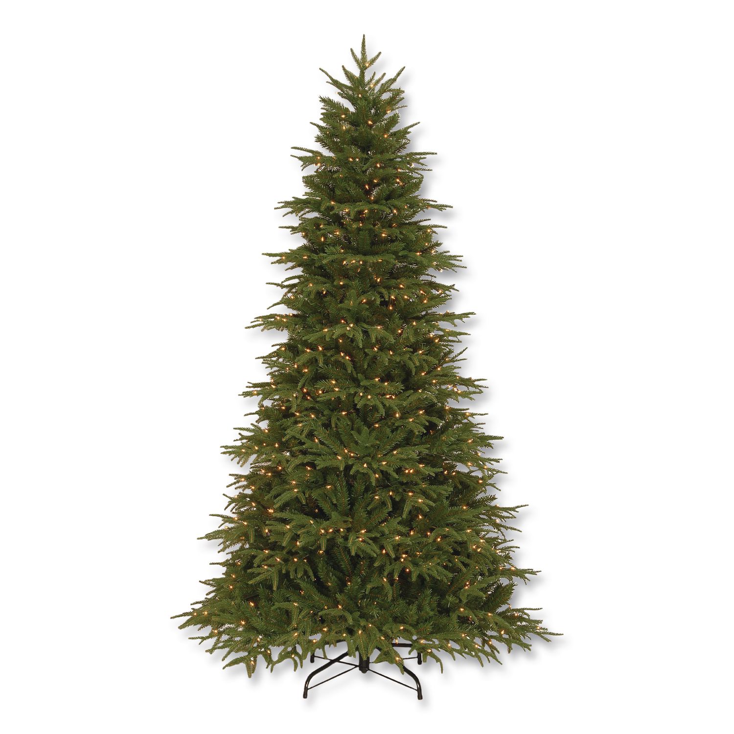 Pre-Lit Northern Fraser Tree, 57" x 57" x 90", Green Tree, Green Tree Stand