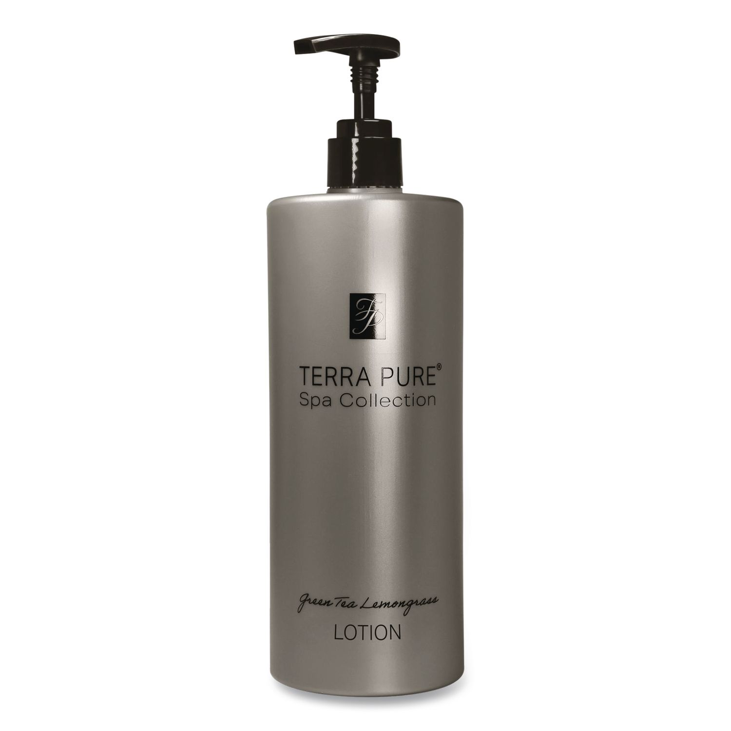 Terra Pure Body Lotion Air Pump, 16.23 oz Bottle, Green Tea and Lemongrass Scent