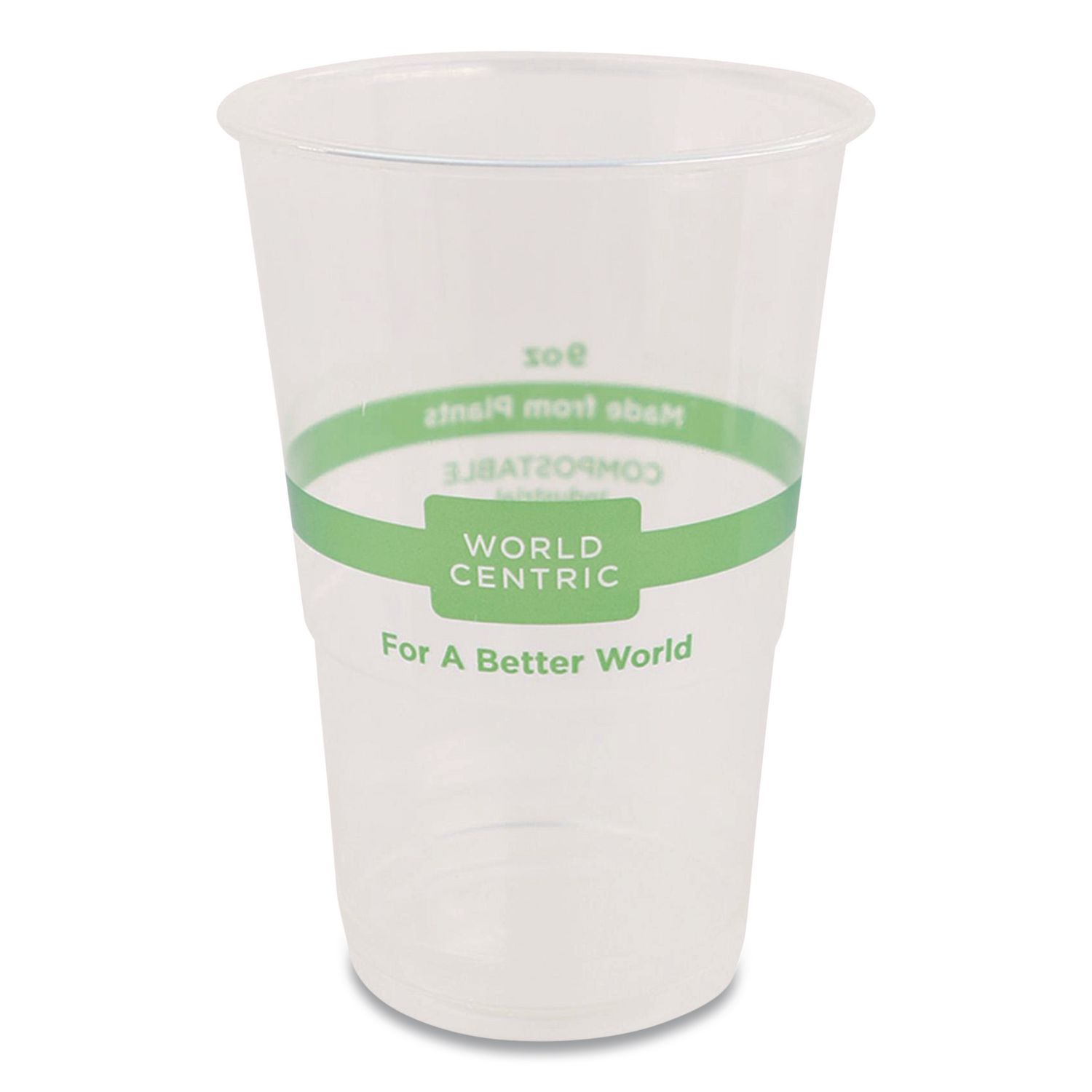 PLA Clear Cold Cups, 9 oz, Plastic, Clear, 2,000/Carton