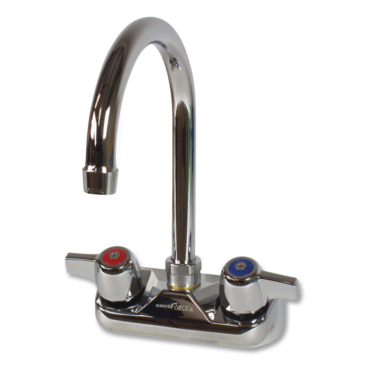 WorkForce Standard Duty Faucet, 9.5" Height/5" Reach, Chrome-Plated Brass