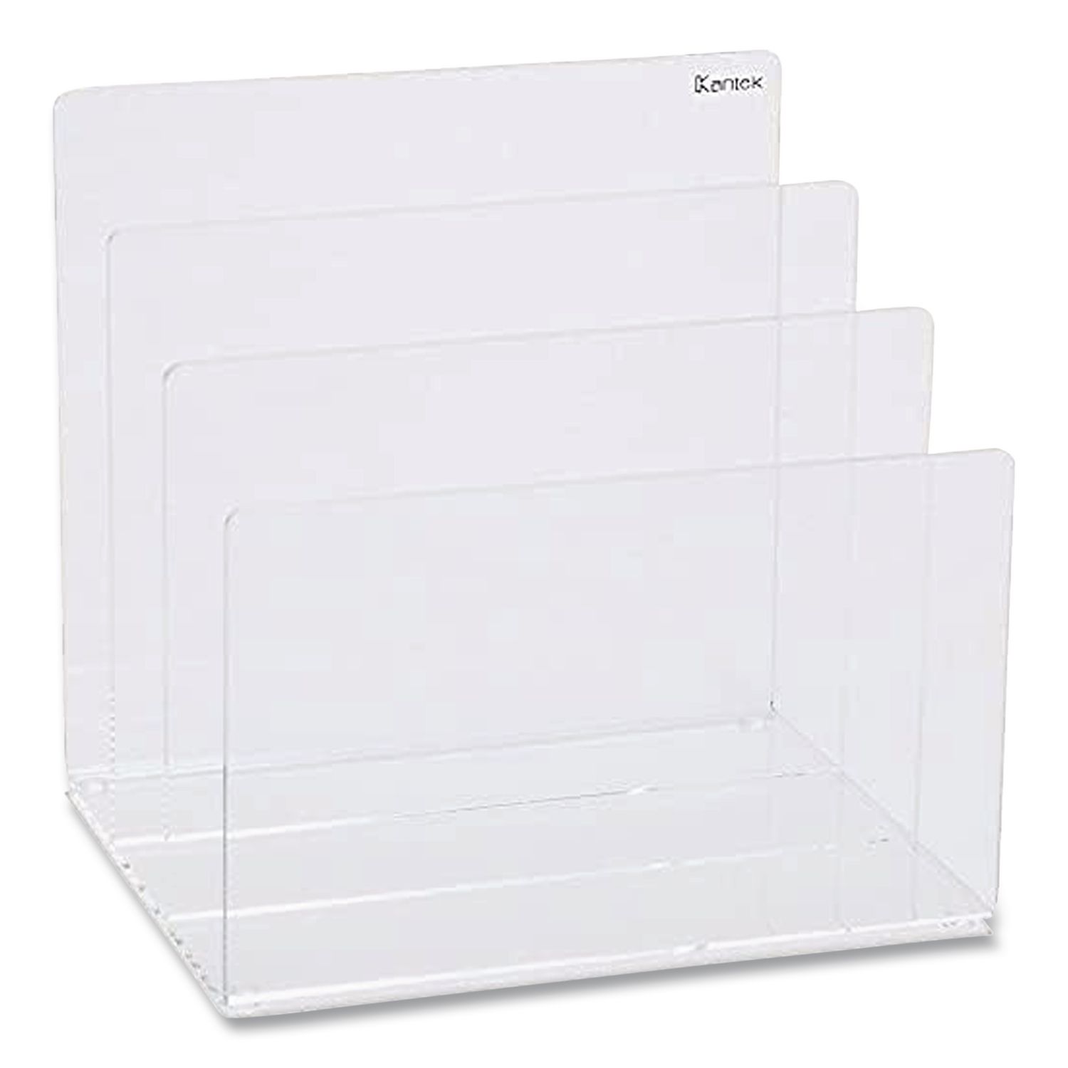 Clear Acrylic Desk File, 3 Sections, Letter to Legal Size Files, 8