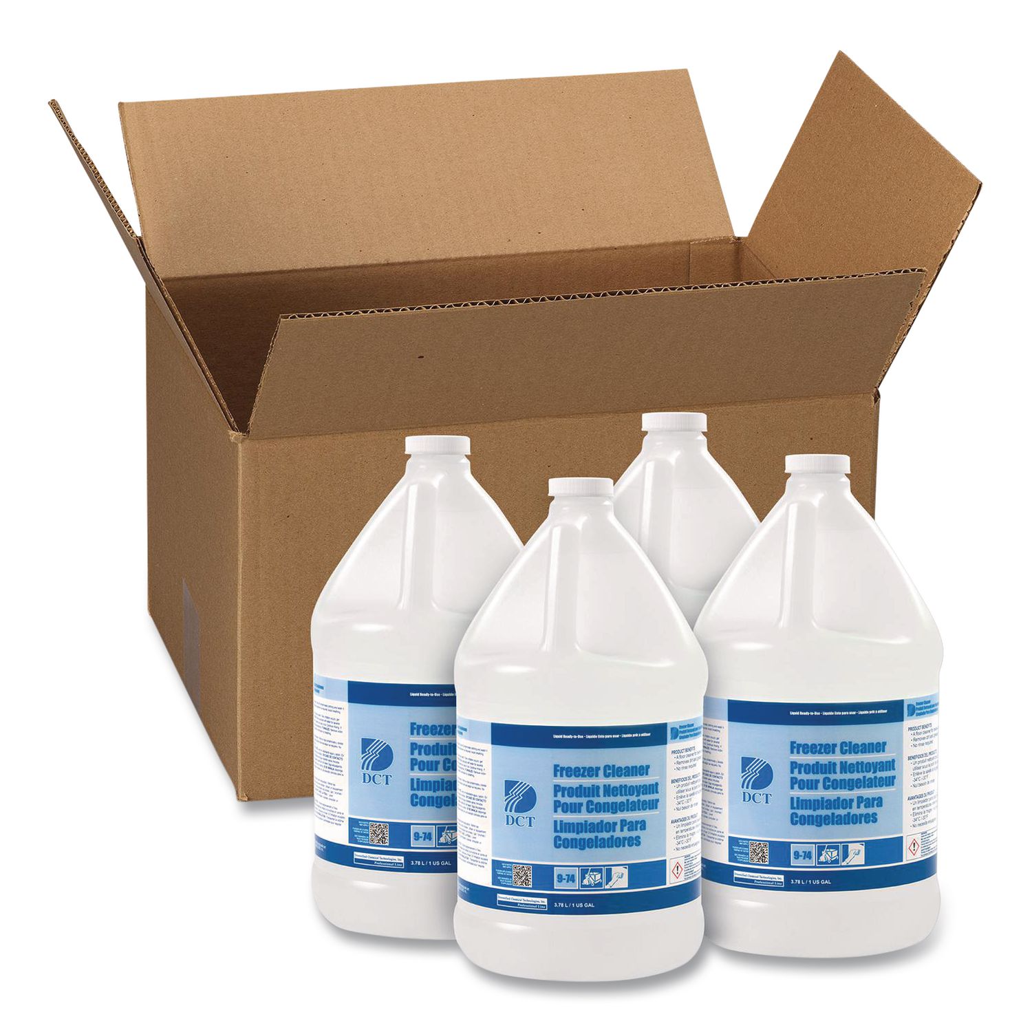 Freezer Cleaner, 1 gal Bottle, 4/Carton