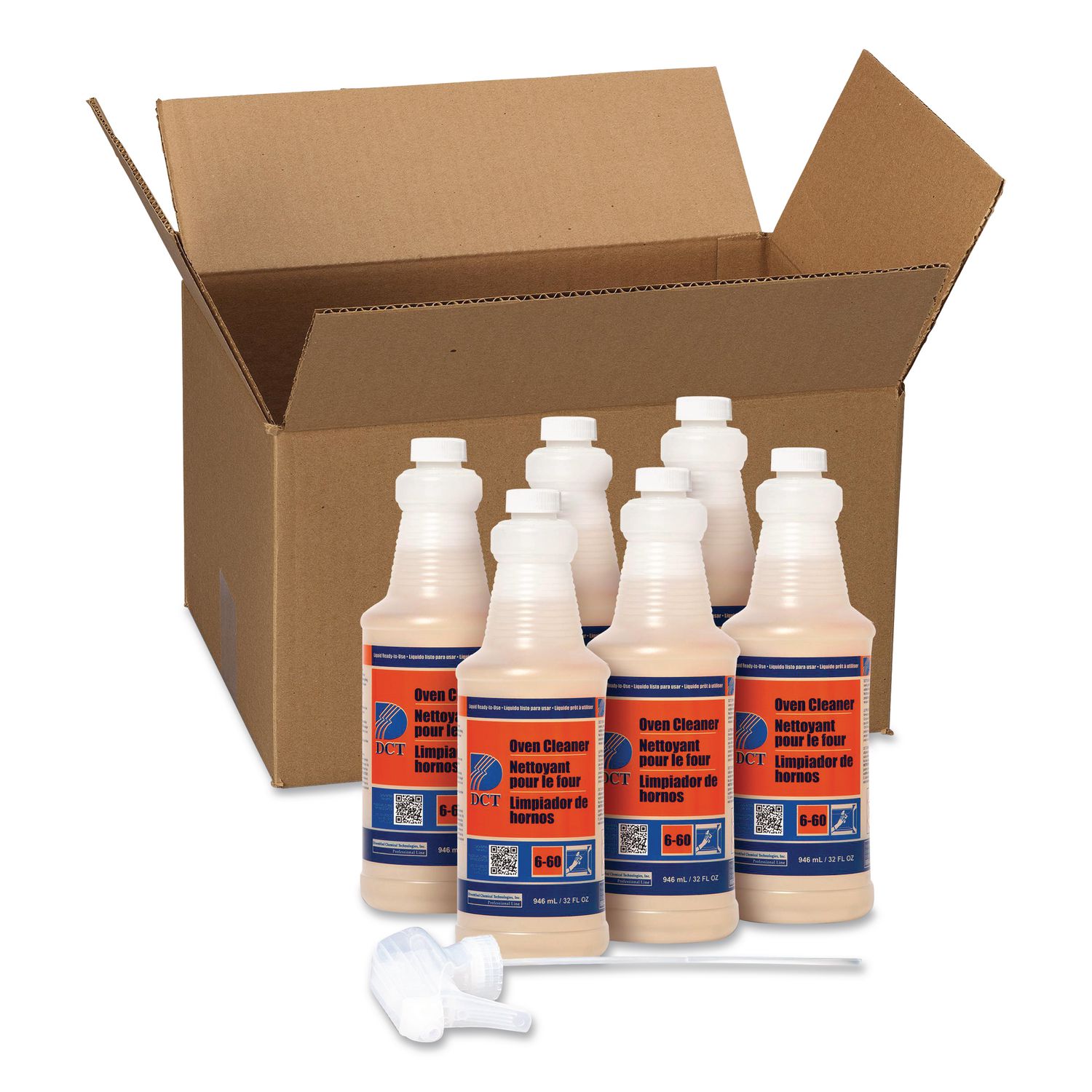 Oven Cleaner, 32 oz Spray Bottle, 6/Carton