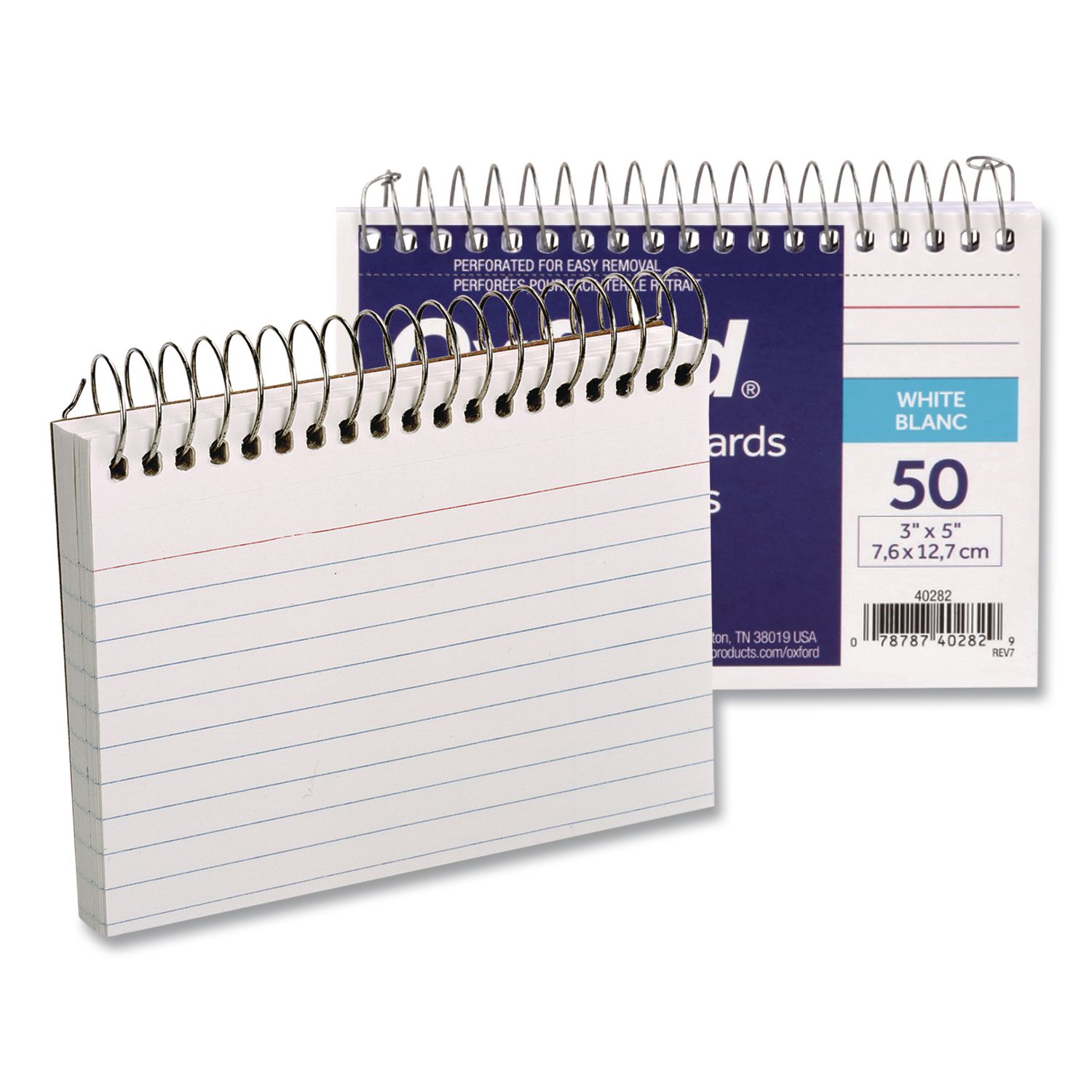 Spiral Index Cards, Ruled, 4 x 6, White, 50/Pack - Stone Printing Office  Supply