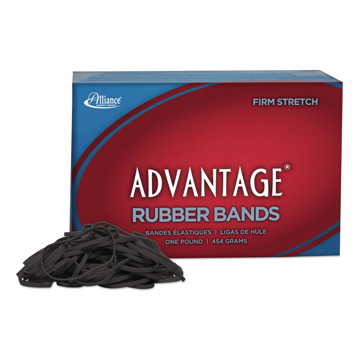 Advantage Classic Black Rubber Bands, Size 32, 0.04" Gauge, 1 lb Box, 700/Box