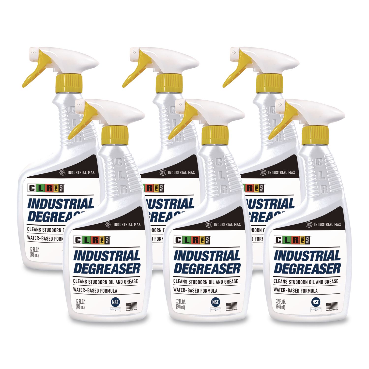 MAX Industrial Degreaser, 32 oz Spray Bottle, 6/Carton