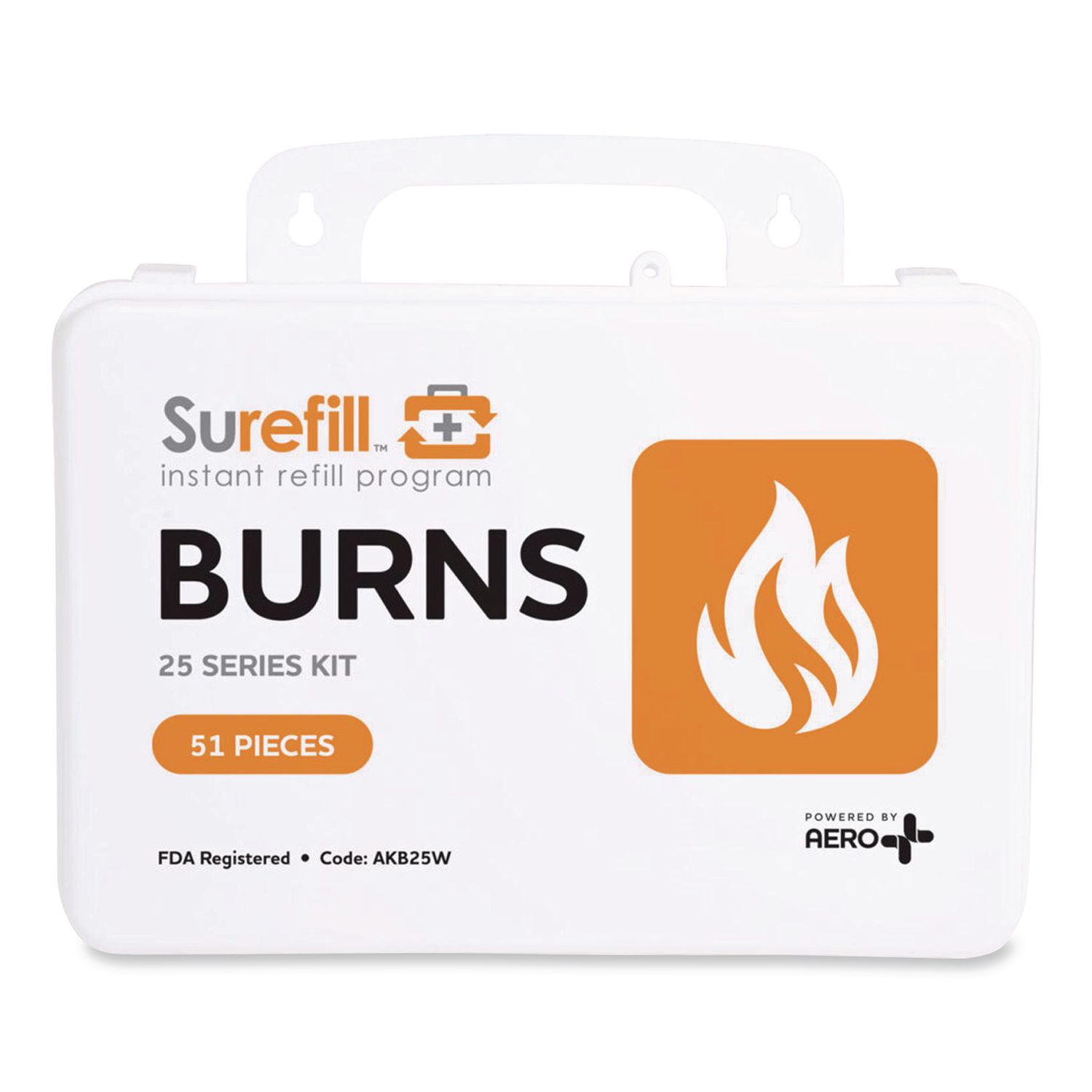 25 Series Burn Kit, 51 Pieces, Plastic Case