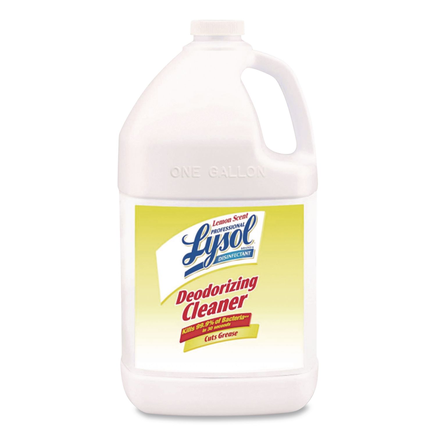 Disinfectant Deodorizing Cleaner Concentrate, Lemon Scent, 1 gal Bottle
