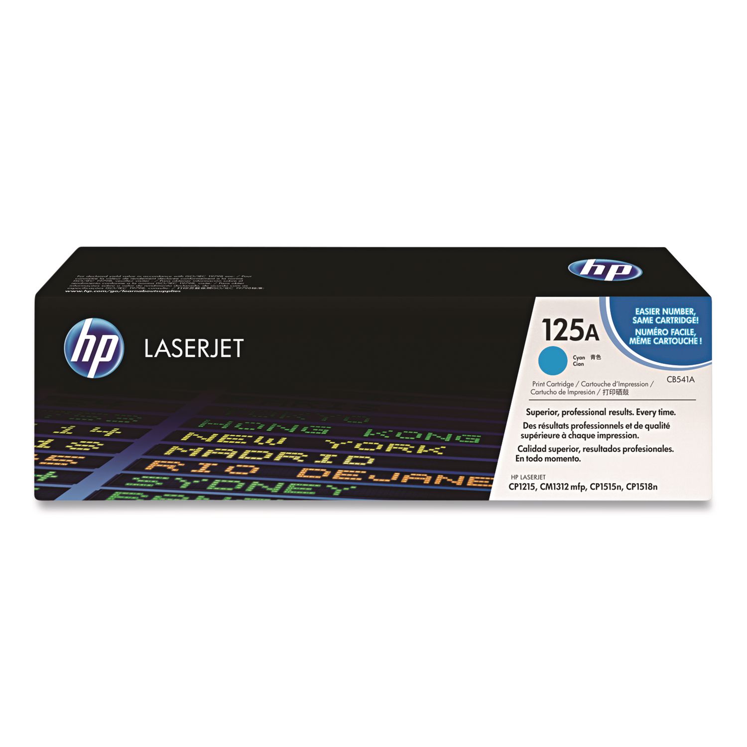 HP 125A, (CB541A) Cyan Original LaserJet Toner Cartridge