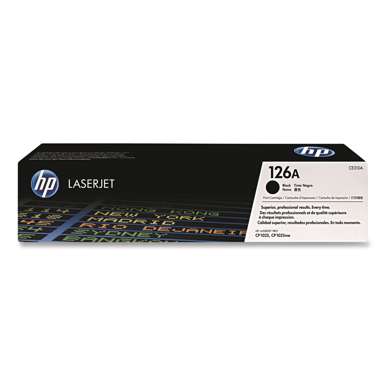 HP 126A, (CE310A) Black Original LaserJet Toner Cartridge