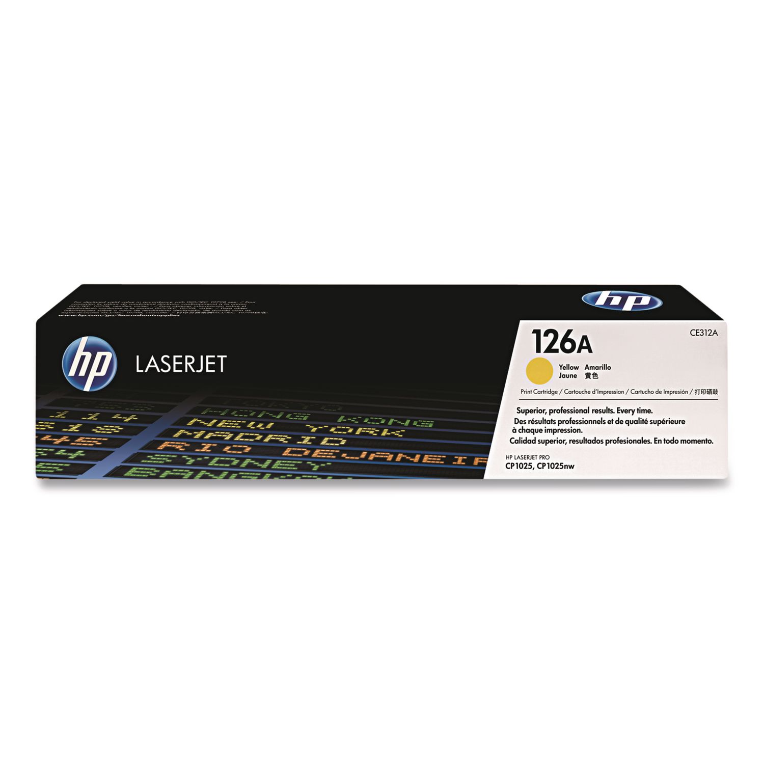 HP 126A, (CE312A) Yellow Original LaserJet Toner Cartridge