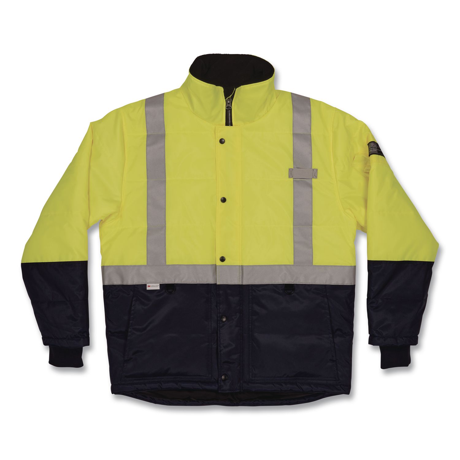N-Ferno 6478 Class 2 Hi-Vis Freezer Jacket, Large, Lime