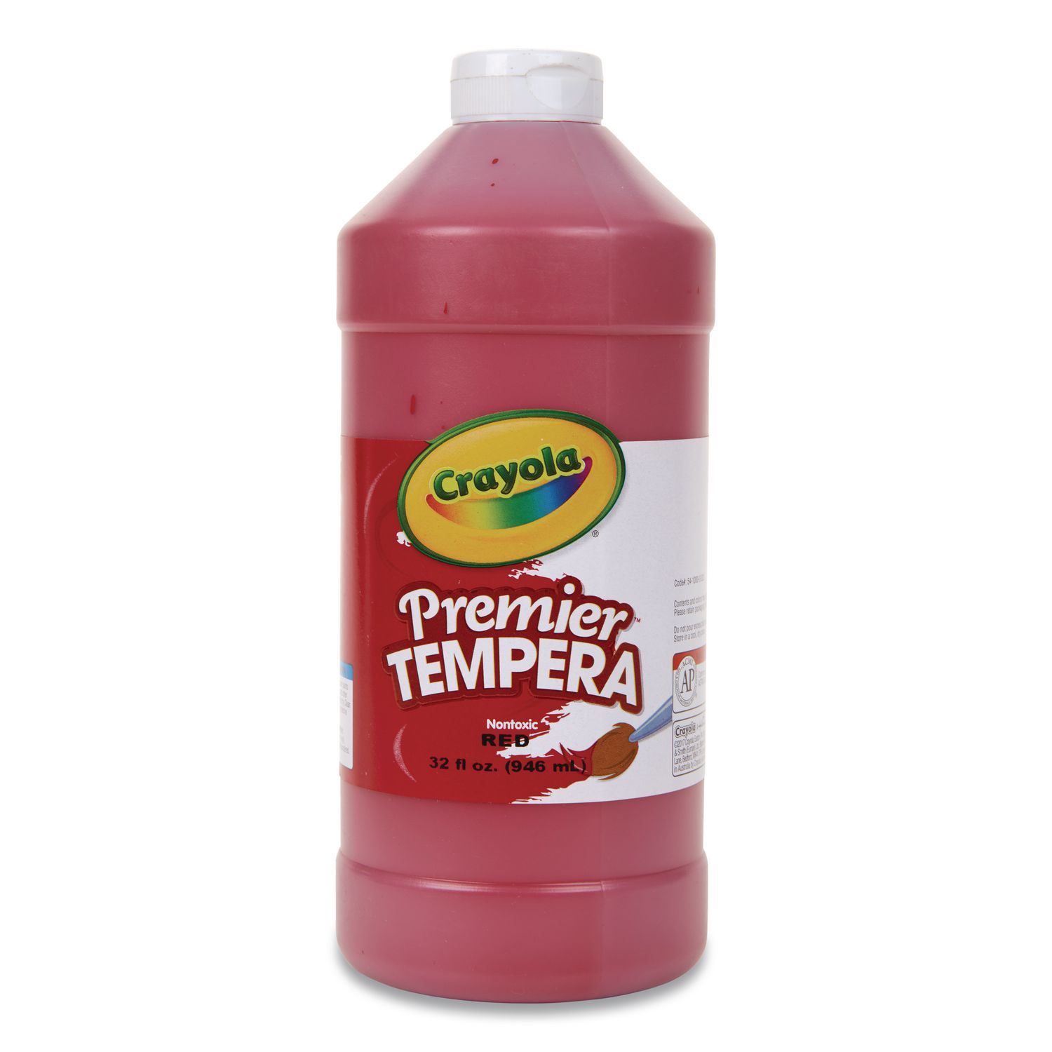 Premier Tempera Paint, Red, 32 oz Bottle