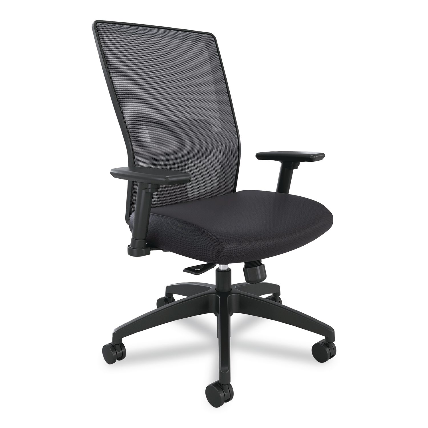 Workspace2.0 500 Series Task Chair, Supports Up to 300 lb, 17.8" - 22.8" Seat Height, Black Fabric Seat/Mesh Back, Black Base