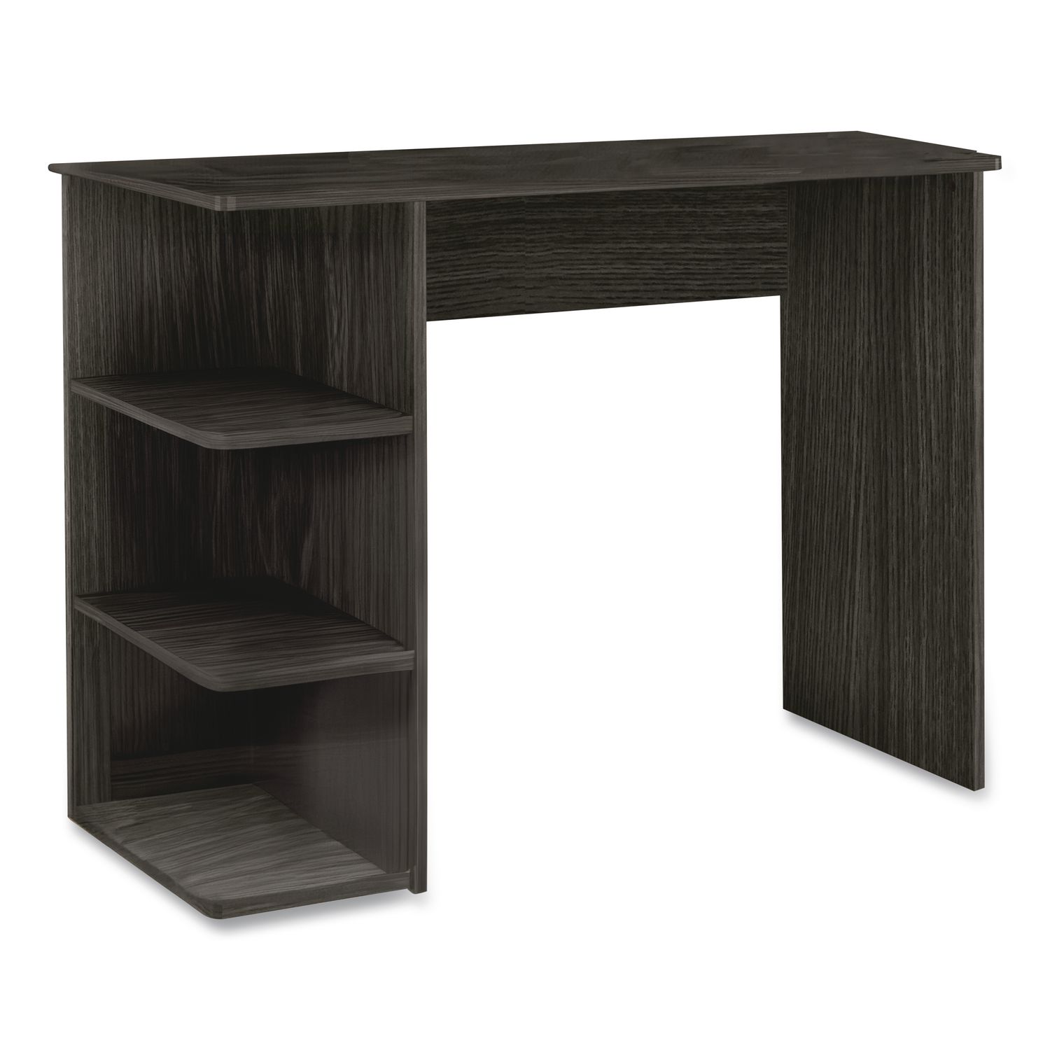 Student Desk with Bookcase, 40" x 19" x 30", Gray