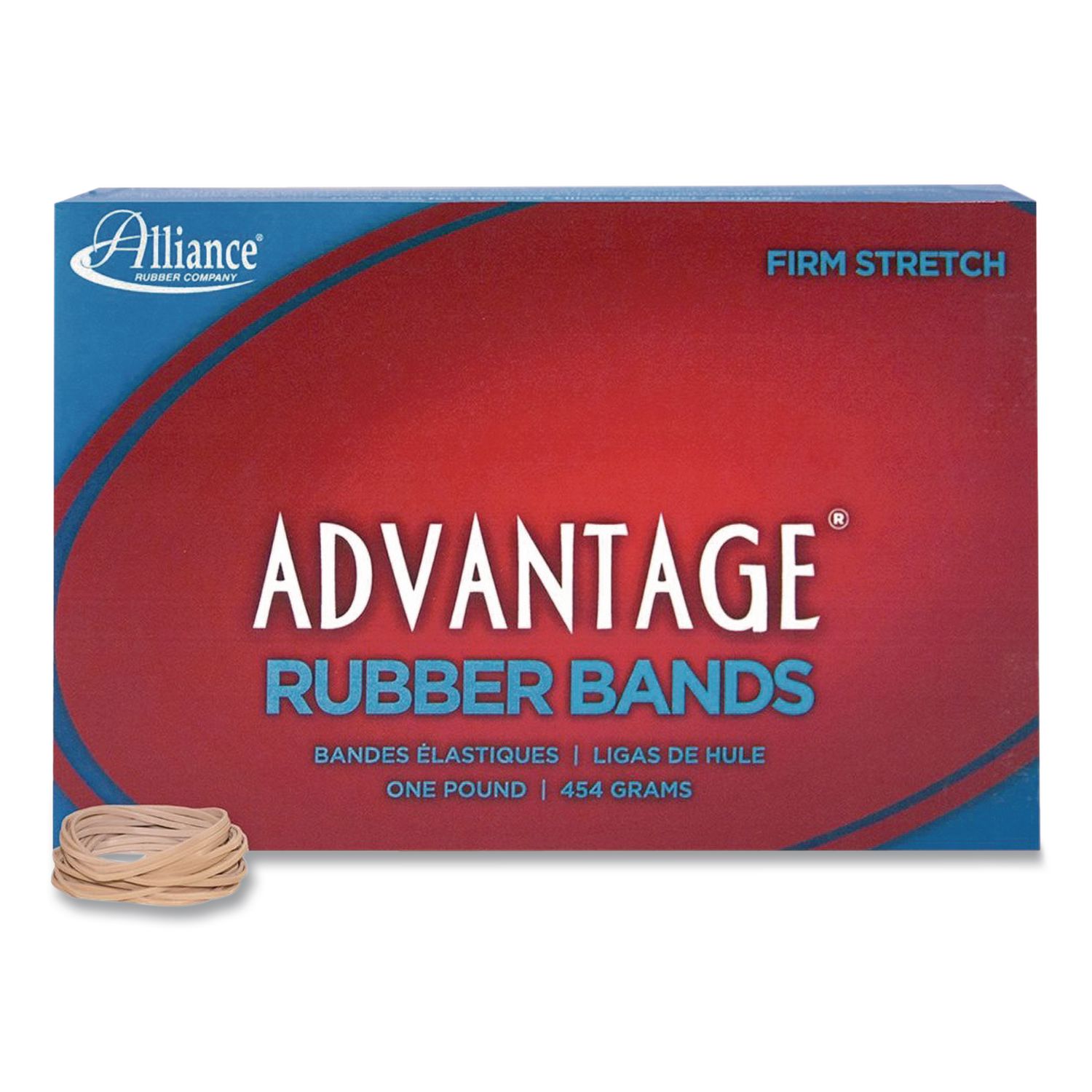 Advantage Multi-Purpose Rubber Band, Size #12, Natural Crepe, 1 lb Box, 2,500/Box