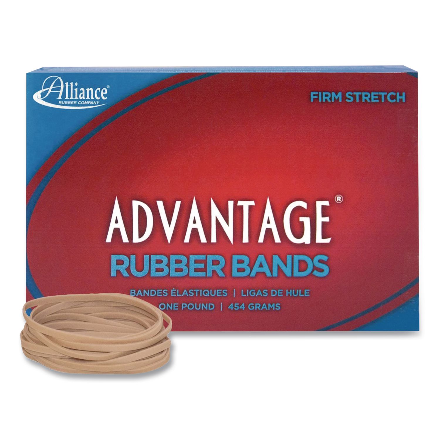 Advantage Multi-Purpose Rubber Band, Size 33, Natural Crepe, 1 lb Box, 600/Box